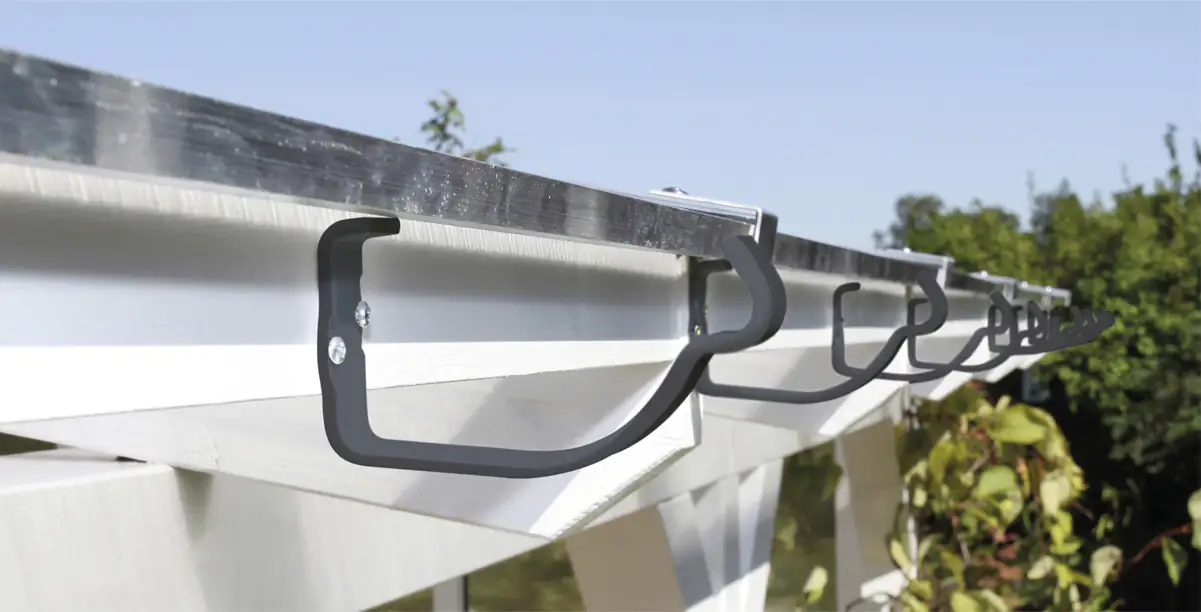 SKAN HOLZ Regenrinnen-Set 648 cm Stahl verzinkt u. anthrazit