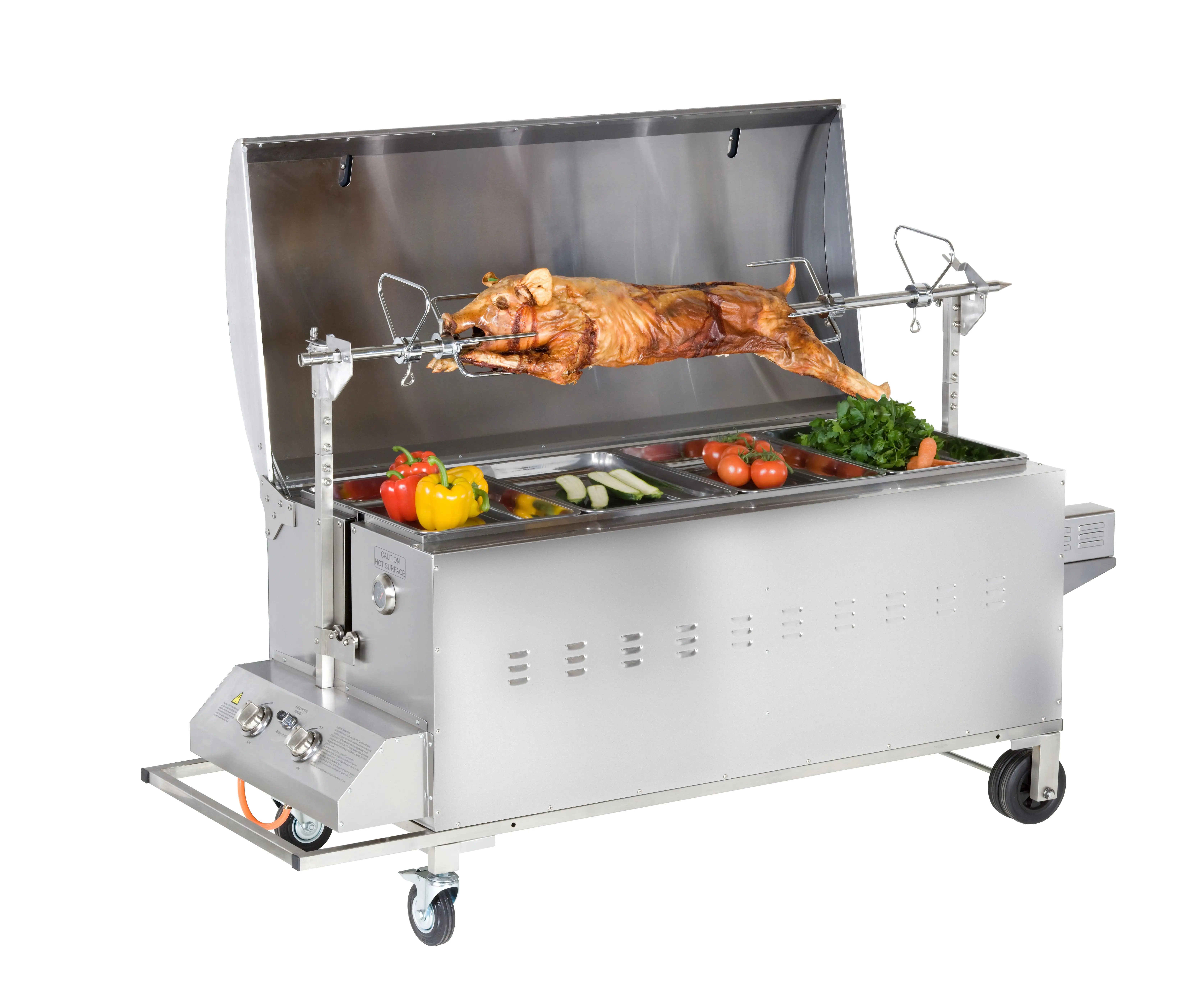 4011964121201_7 Tepro Gasgrill Columbus für Spanferkel, Lamm und Hähnchen