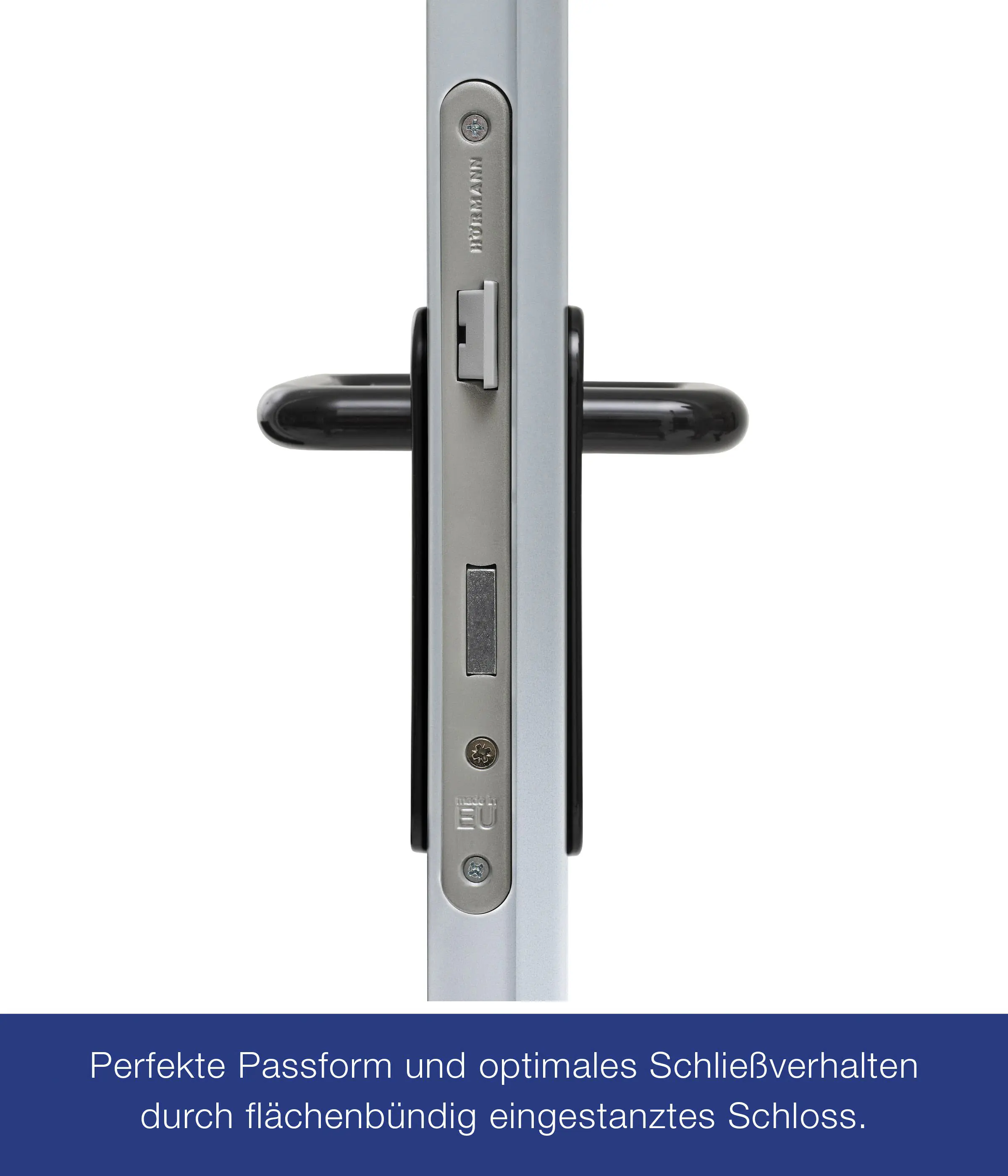 Hörmann Innentür ZK mit Lichtausschnitt inkl. Drückergarnitur verzinkt 100 x 200 cm DIN rechts