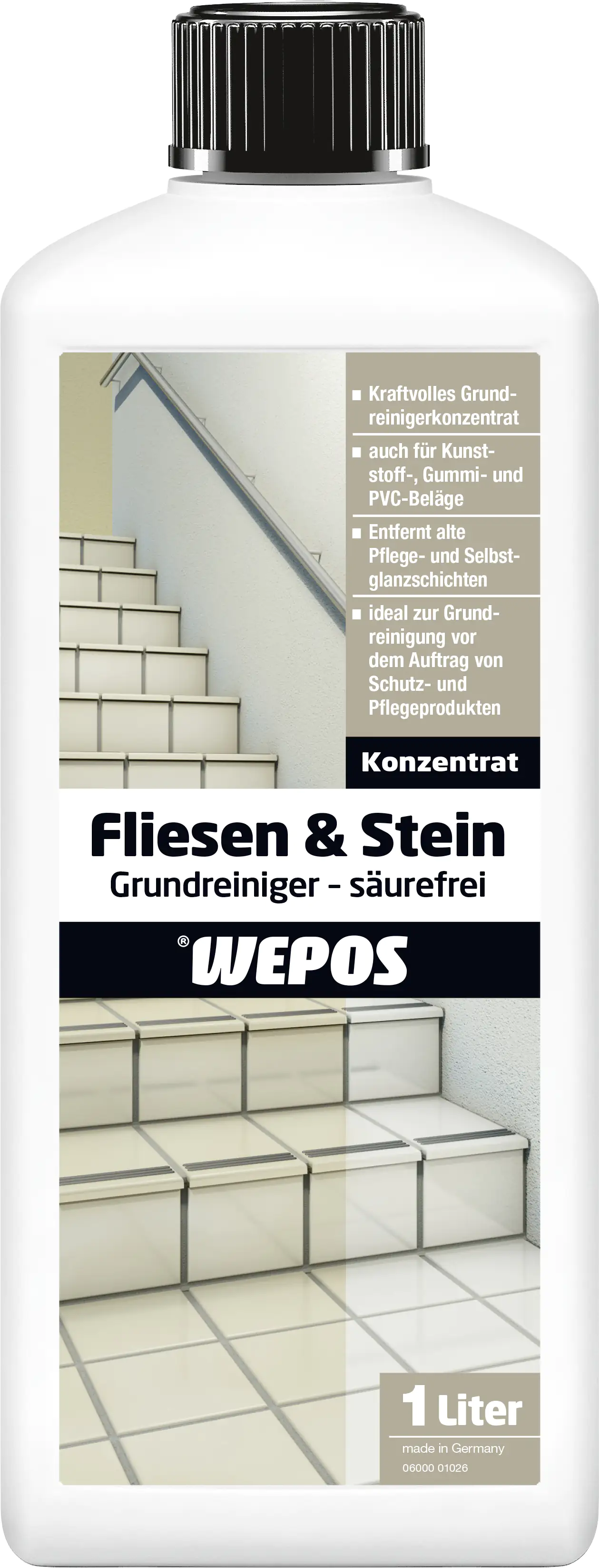 Wepos Fliesen- und Steinreiniger 1 L