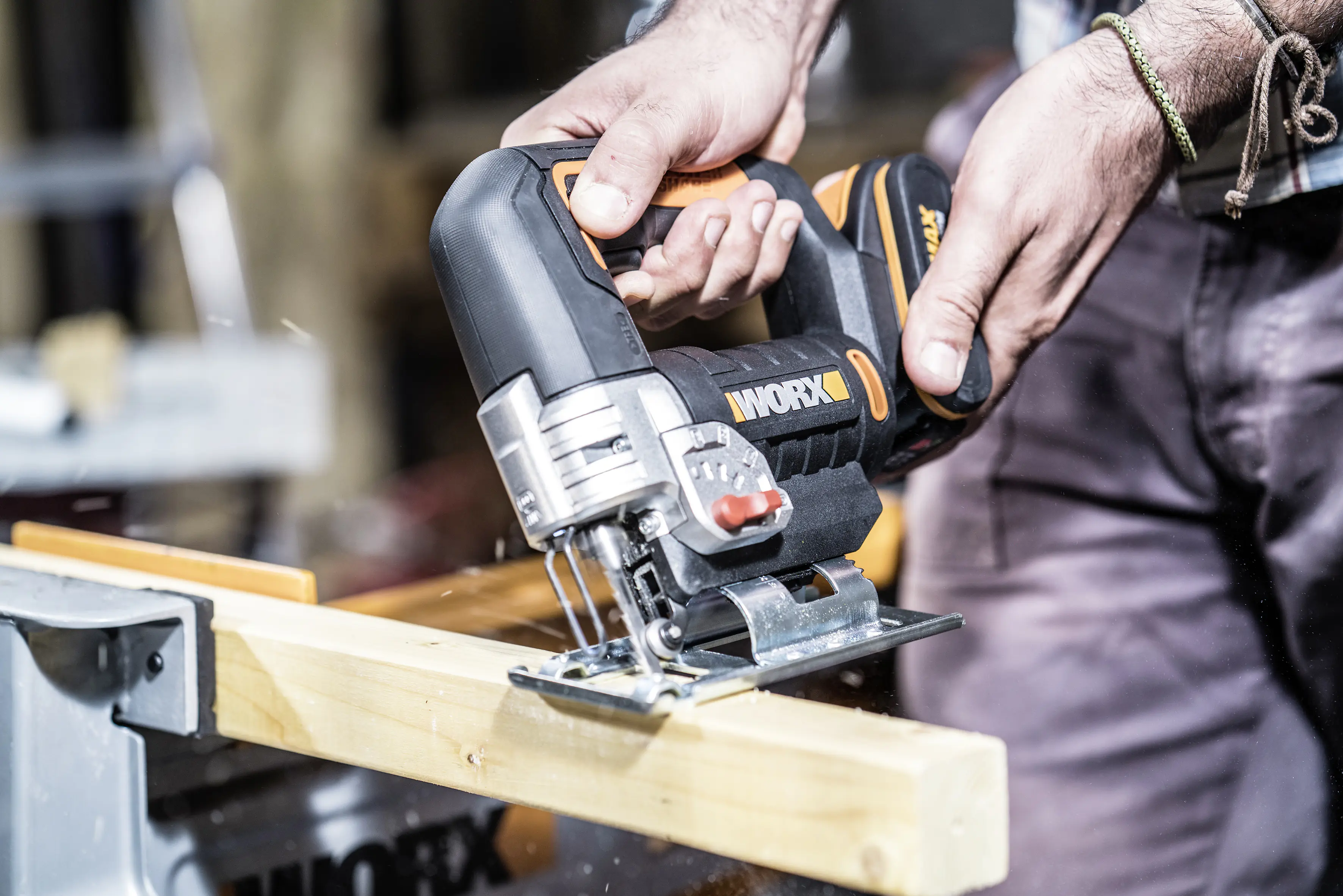 Worx Akku-Pendelhub-Stichsäge WX543.9 20 V, ohne Akku und Ladegerät Worx Akku-Pendelhub-Stichsäge WX543.9 20 V, ohne Akku und Ladegerät