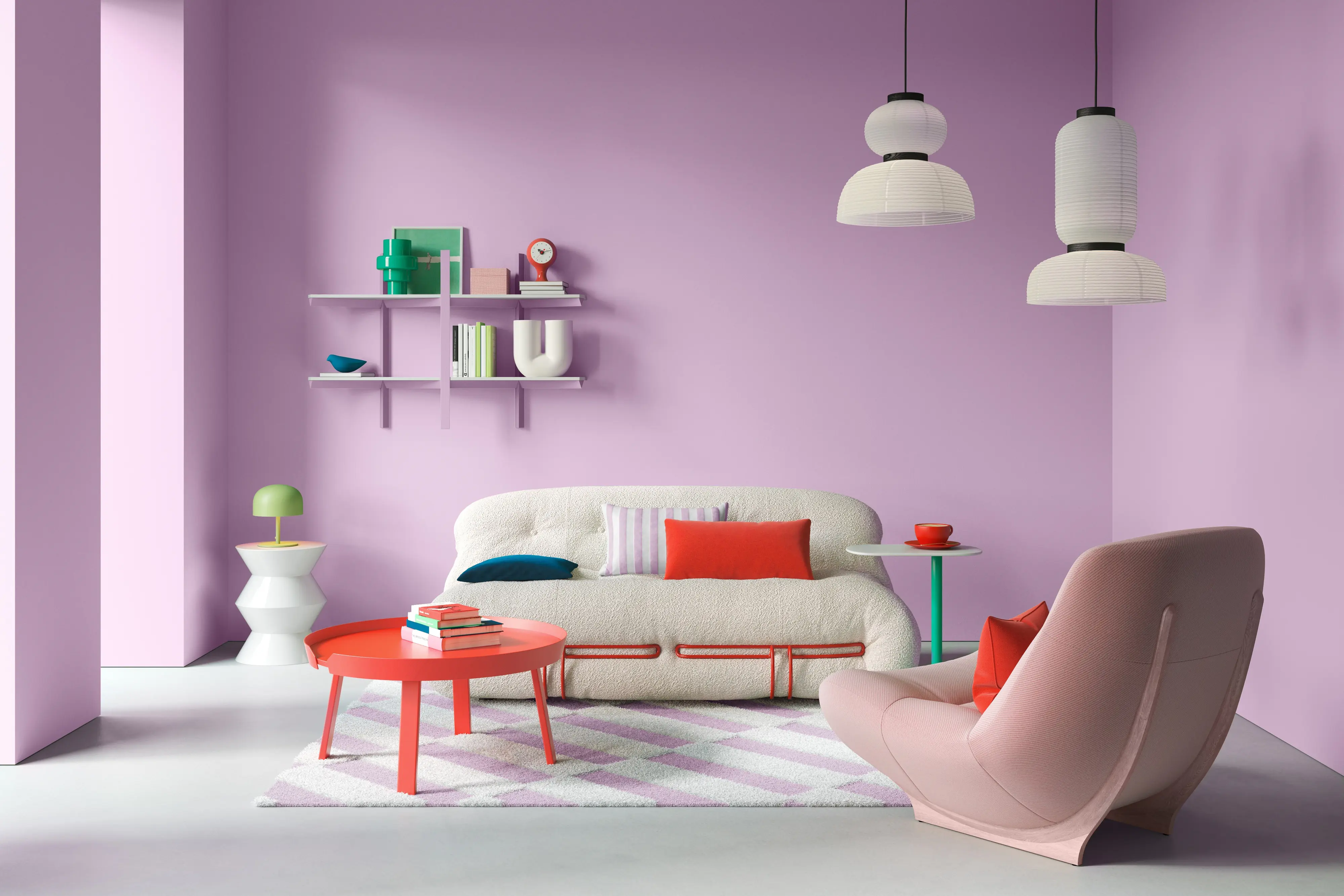 Alpina Wandfarbe Pantone matt winsome orchid 2,5 L