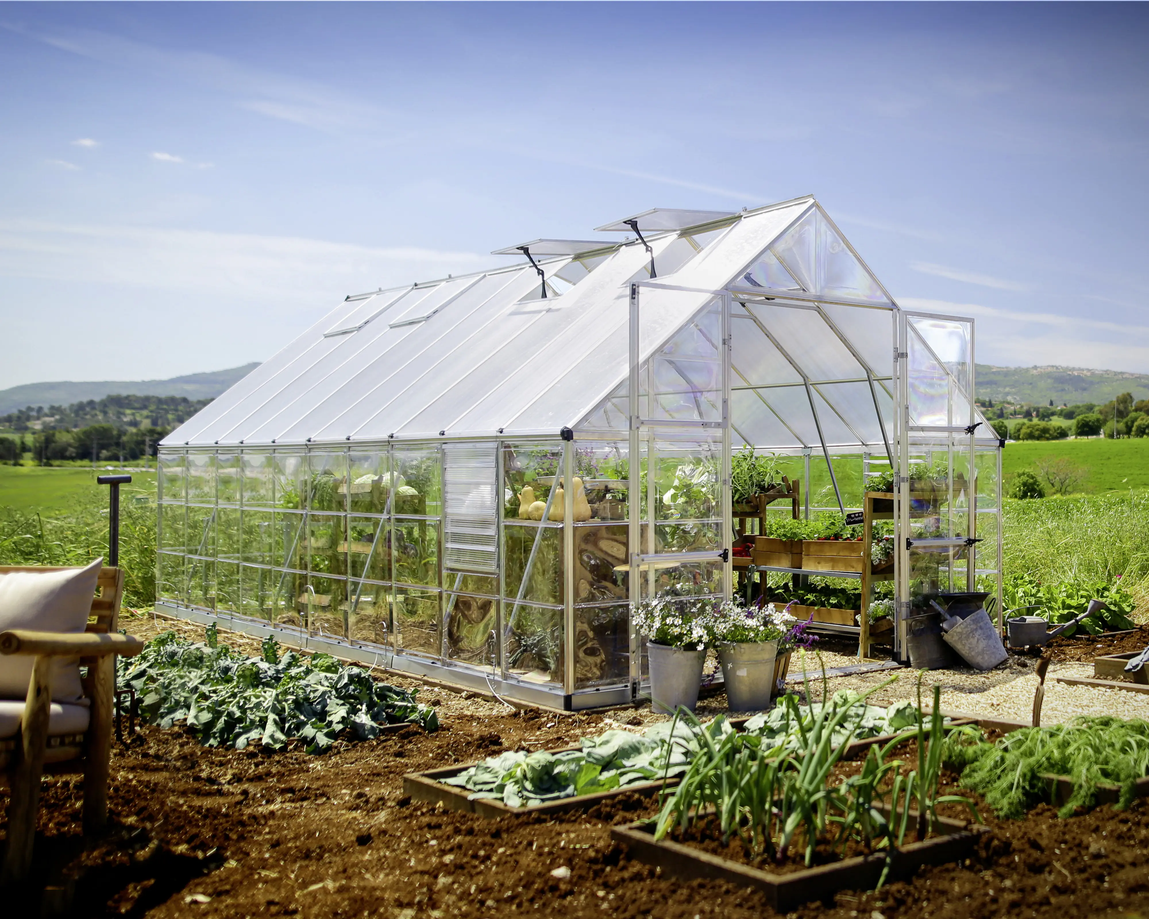 Canopia Gewächshaus Balance Alu silber 604 x 304 cm