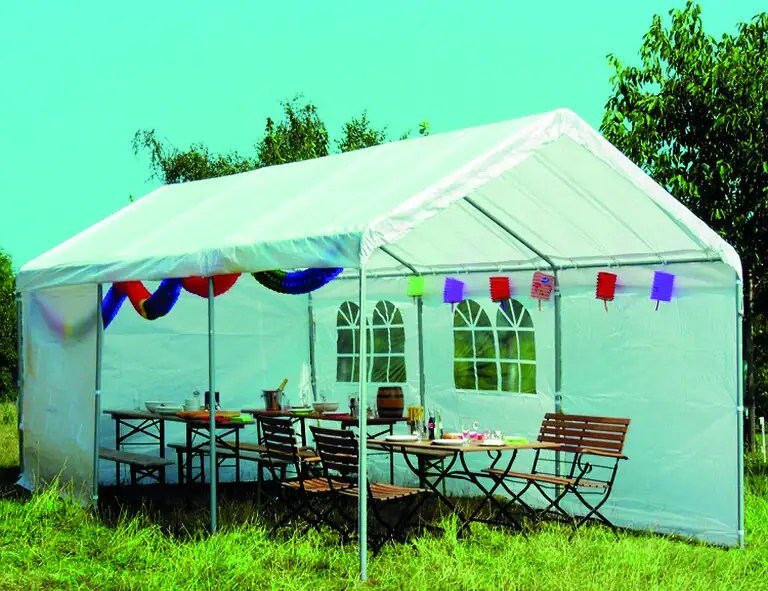 Siena Garden Dach zu Autopavillon PE-Gewebe weiß, 300 x 600 cm