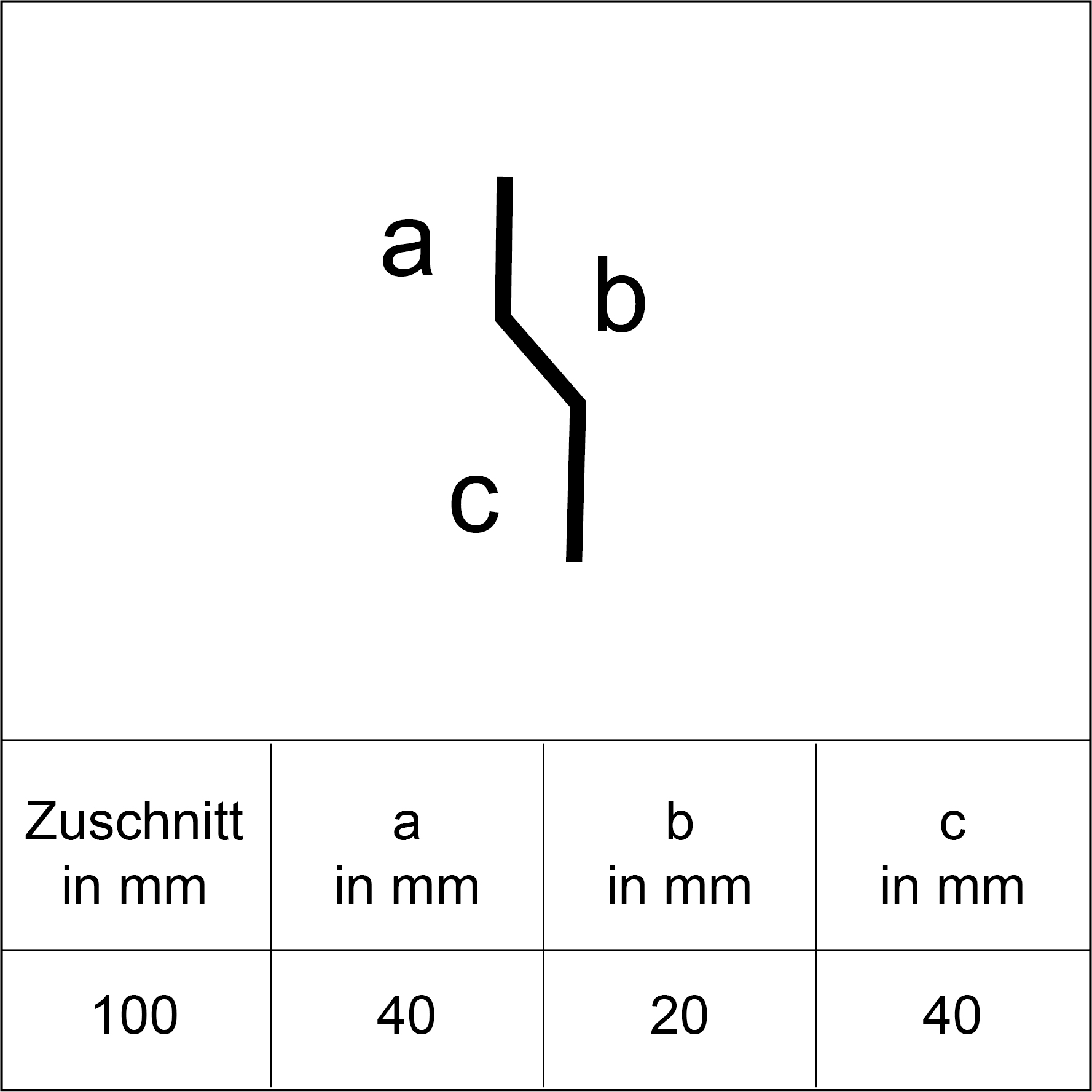 Sarei Anschlussprofil HG16 2000 x 40 x 20 x 40 mm natur