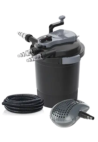 Heissner Druckfilter-Set FPU 10000 mit UVC-Klärer für Teiche bis 10.000 l