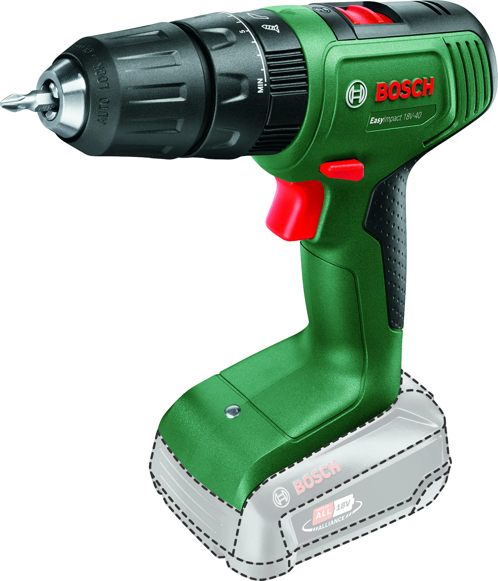 Bosch Akku-Schlagbohrschrauber EasyImpact 18V-40 Solo Bosch Akku-Schlagbohrschrauber EasyImpact 18V-40 Solo