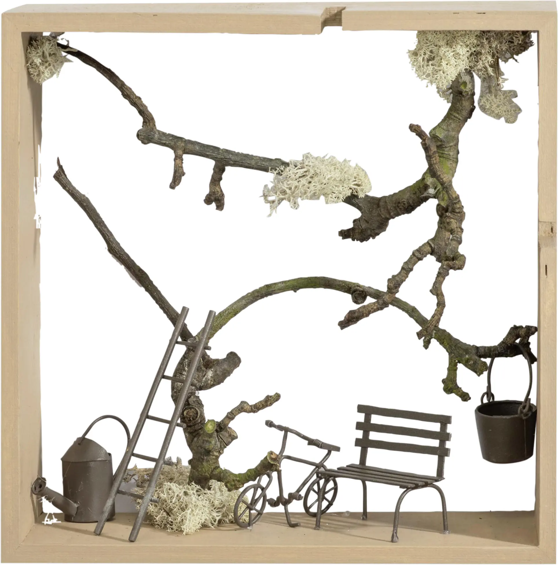 Glorex Design-Rahmen Holz Quadrat 3 Stück