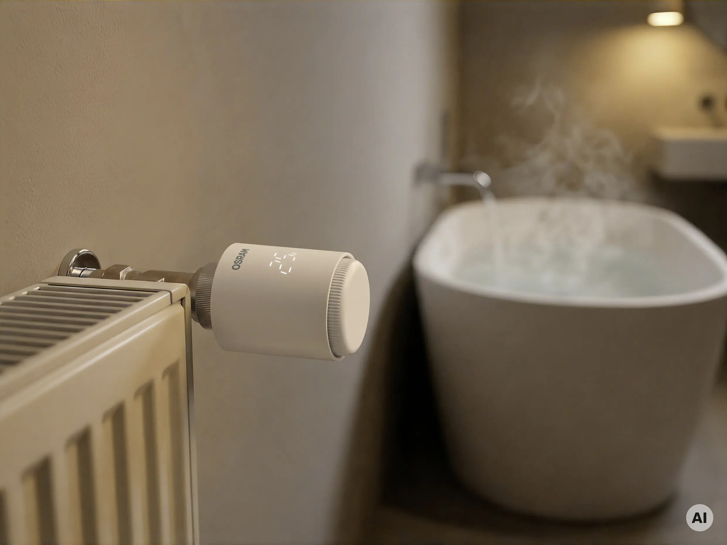 Osram Smartes Heizkörperthermostat Wifi 4,5 W weiß