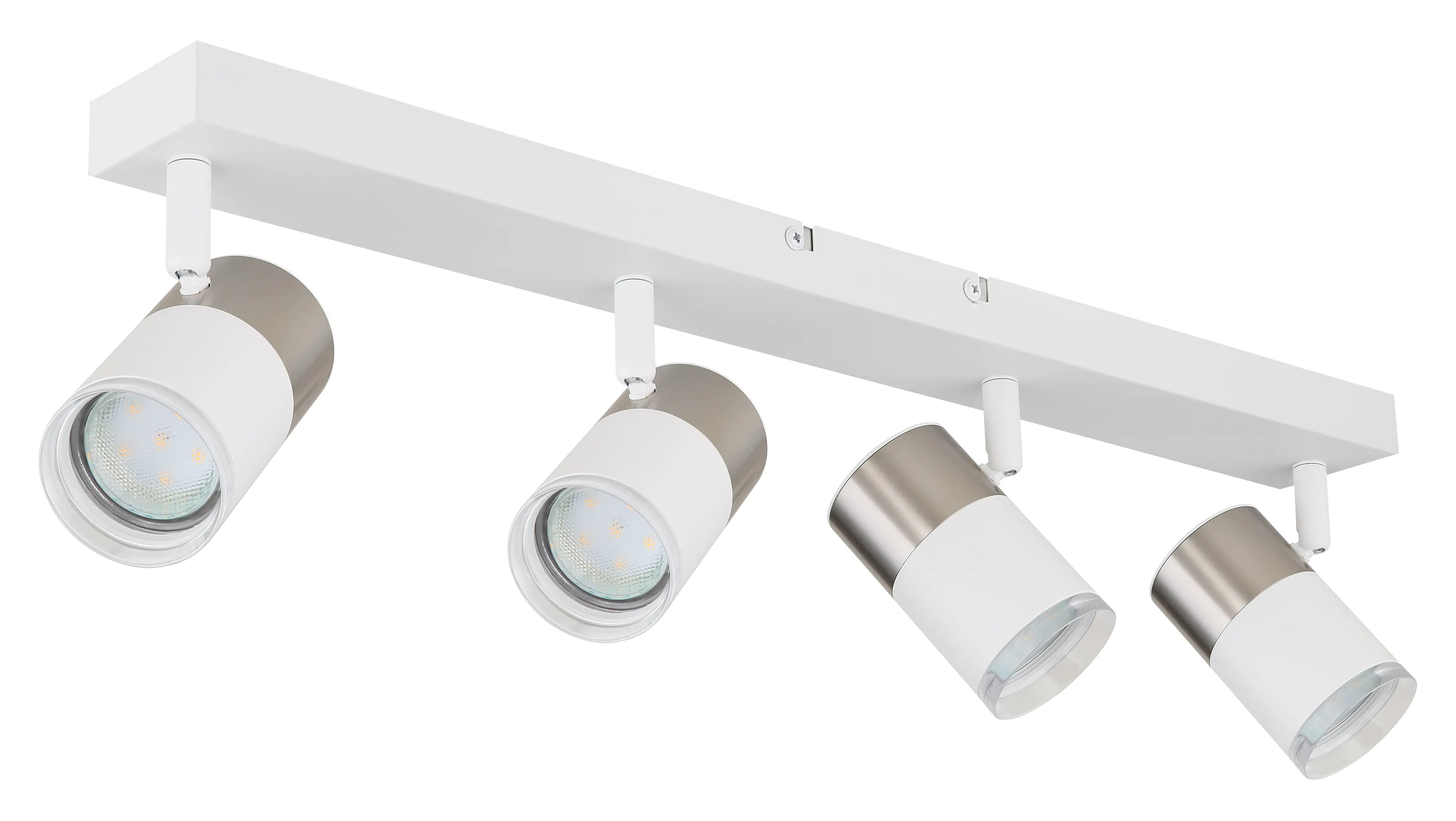 Globo 4er Spot Brisbon weiß matt 56 x 56 x 12 cm GU10