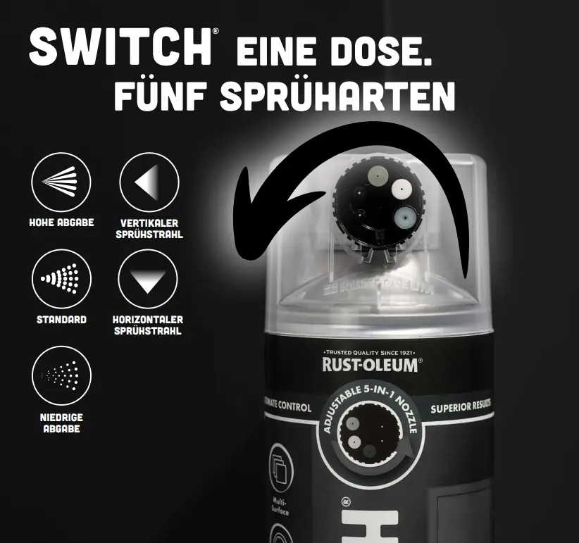 Rust-Oleum Sprühlack Switch 400 ml waldpilz matt