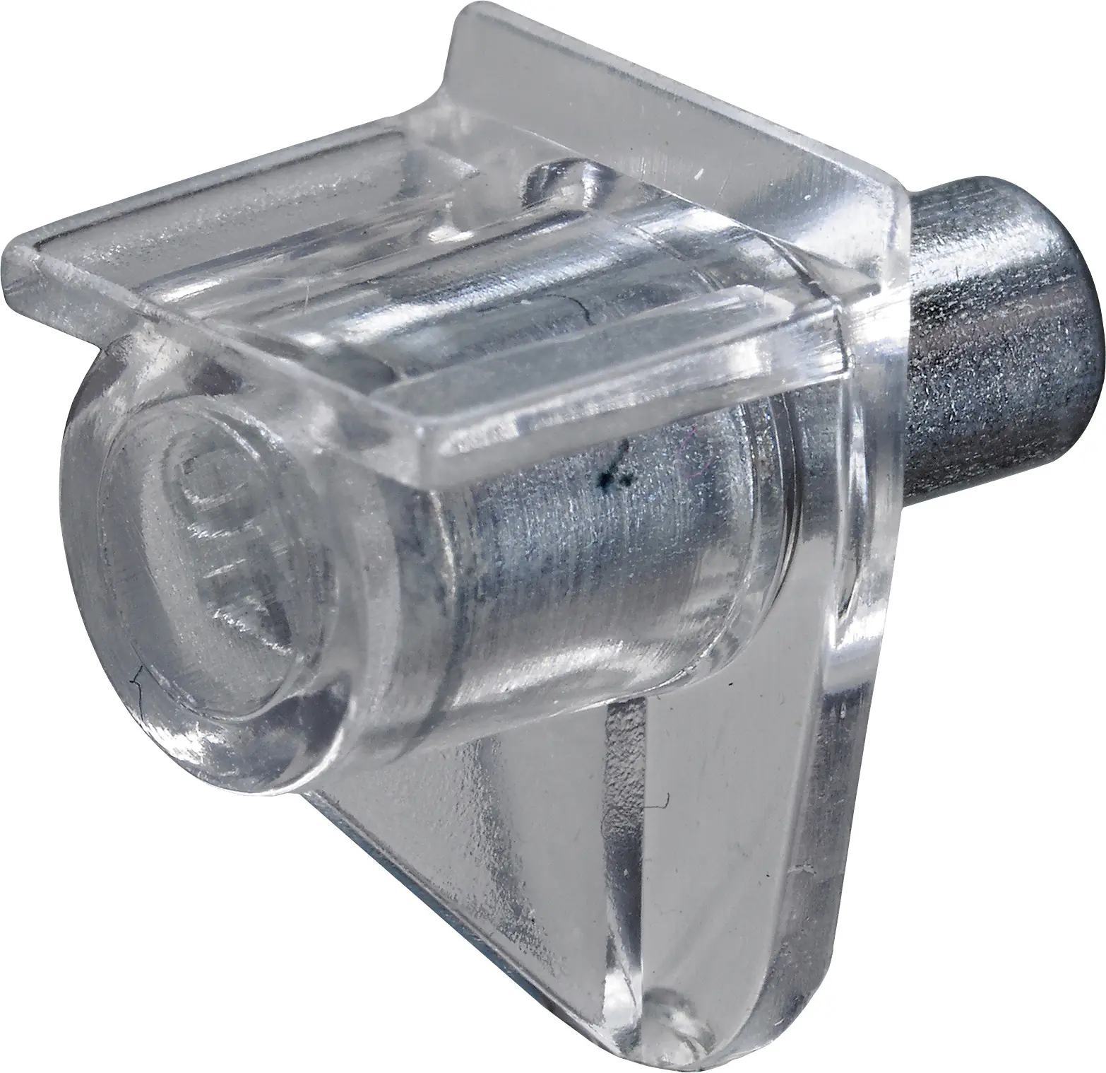 Hettich Safety - Bodenträger mit Stahlstift, silber/transparent, 20 Stück