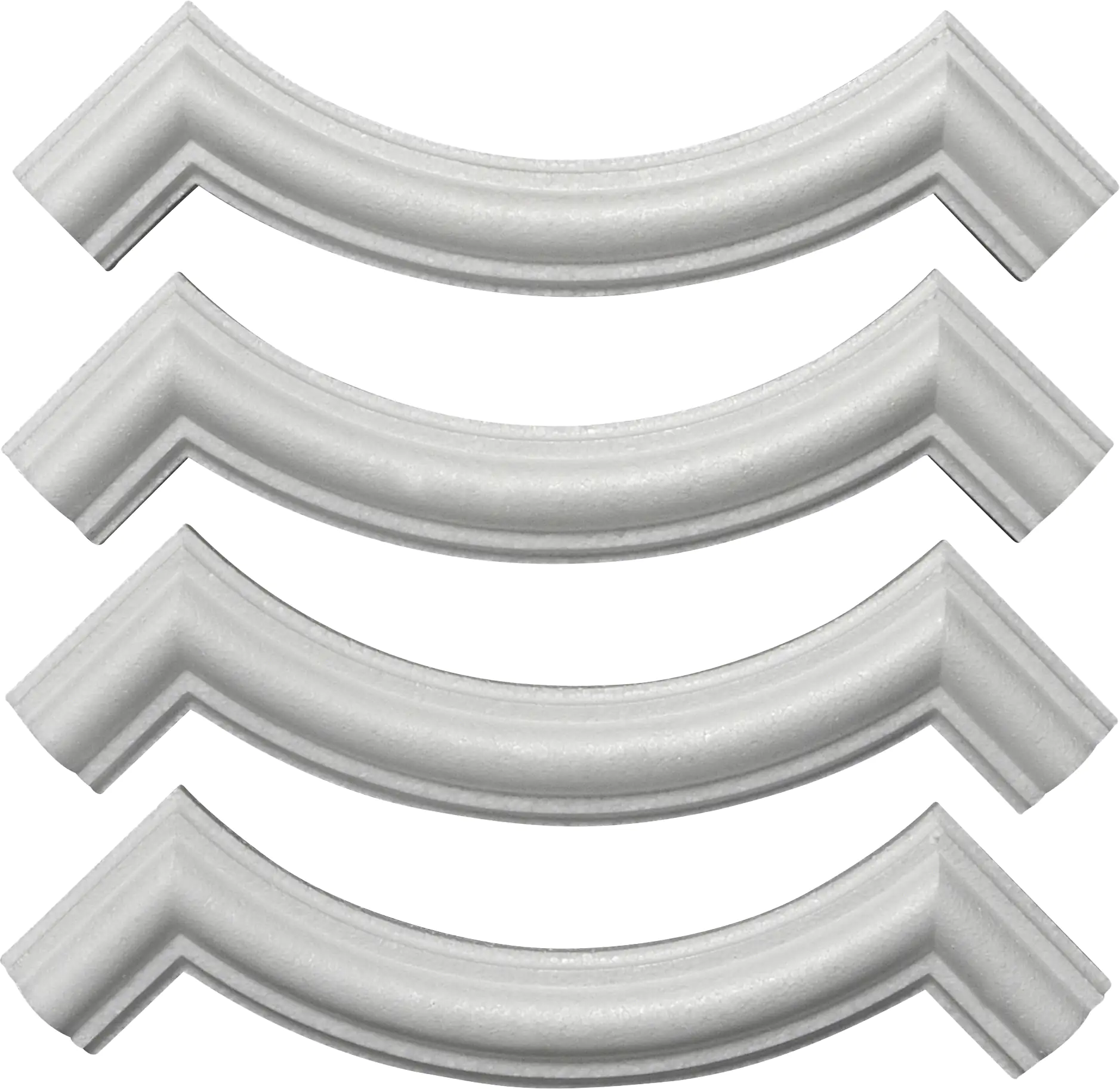 Decosa Viertelbogen Melissa weiß, 4-teilig