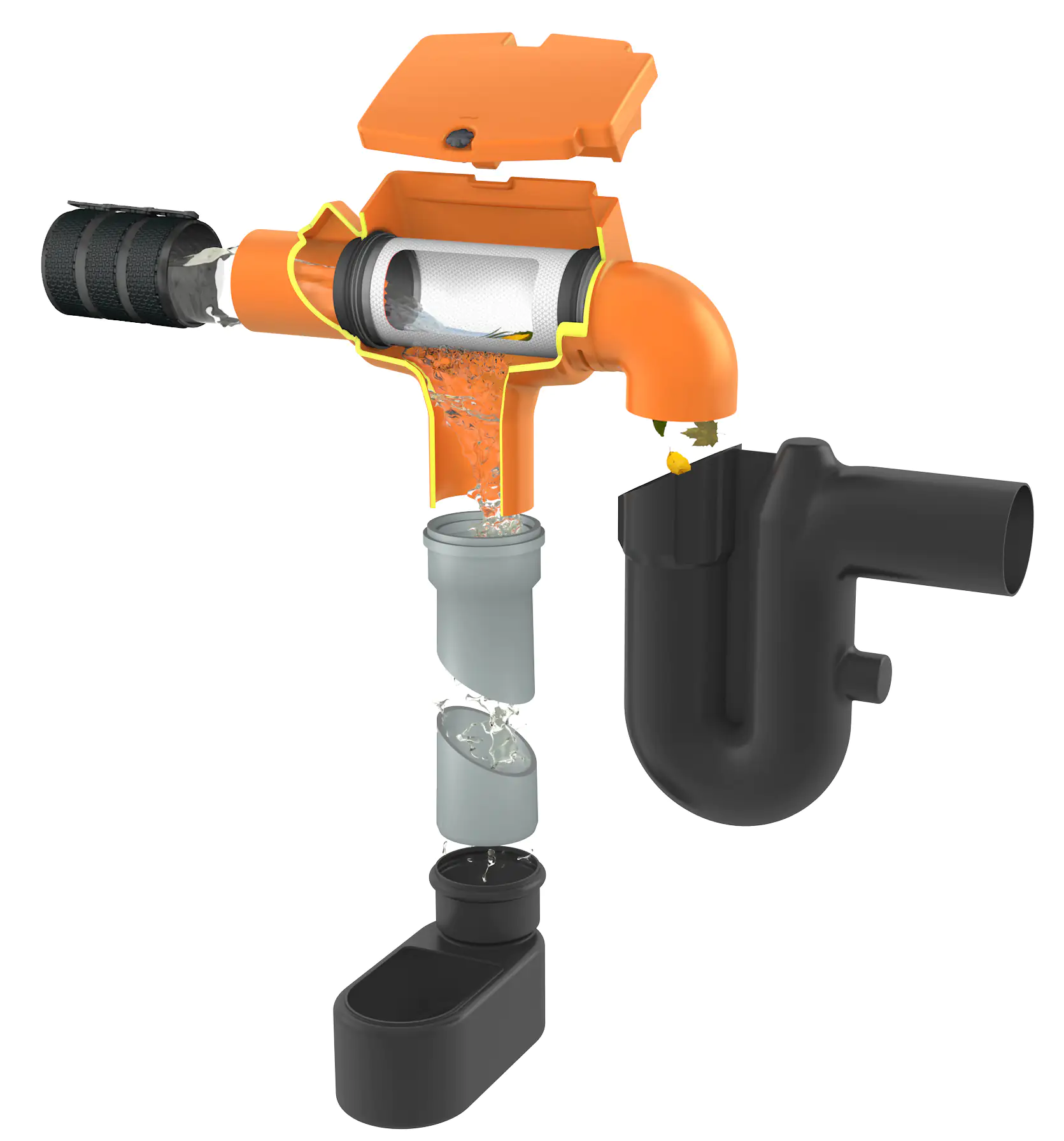 4rain Mono Erdtank-Paket 5000 L Haus-Premium, begehbar