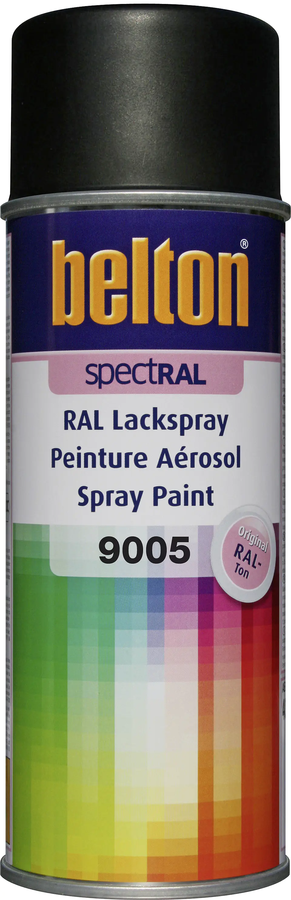 Belton Spectral Lackspray 400 ml tiefschwarz matt