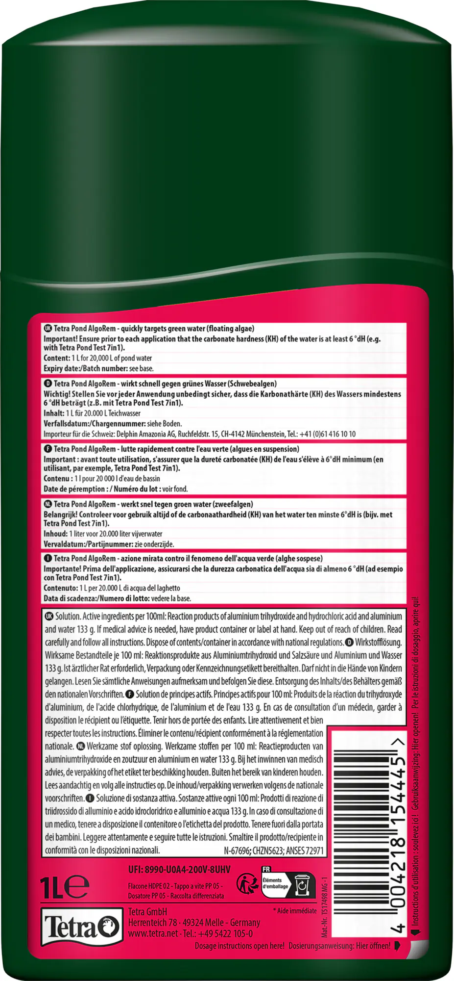 Tetra Pond Wasseraufbereitung AlgoRem 1 L