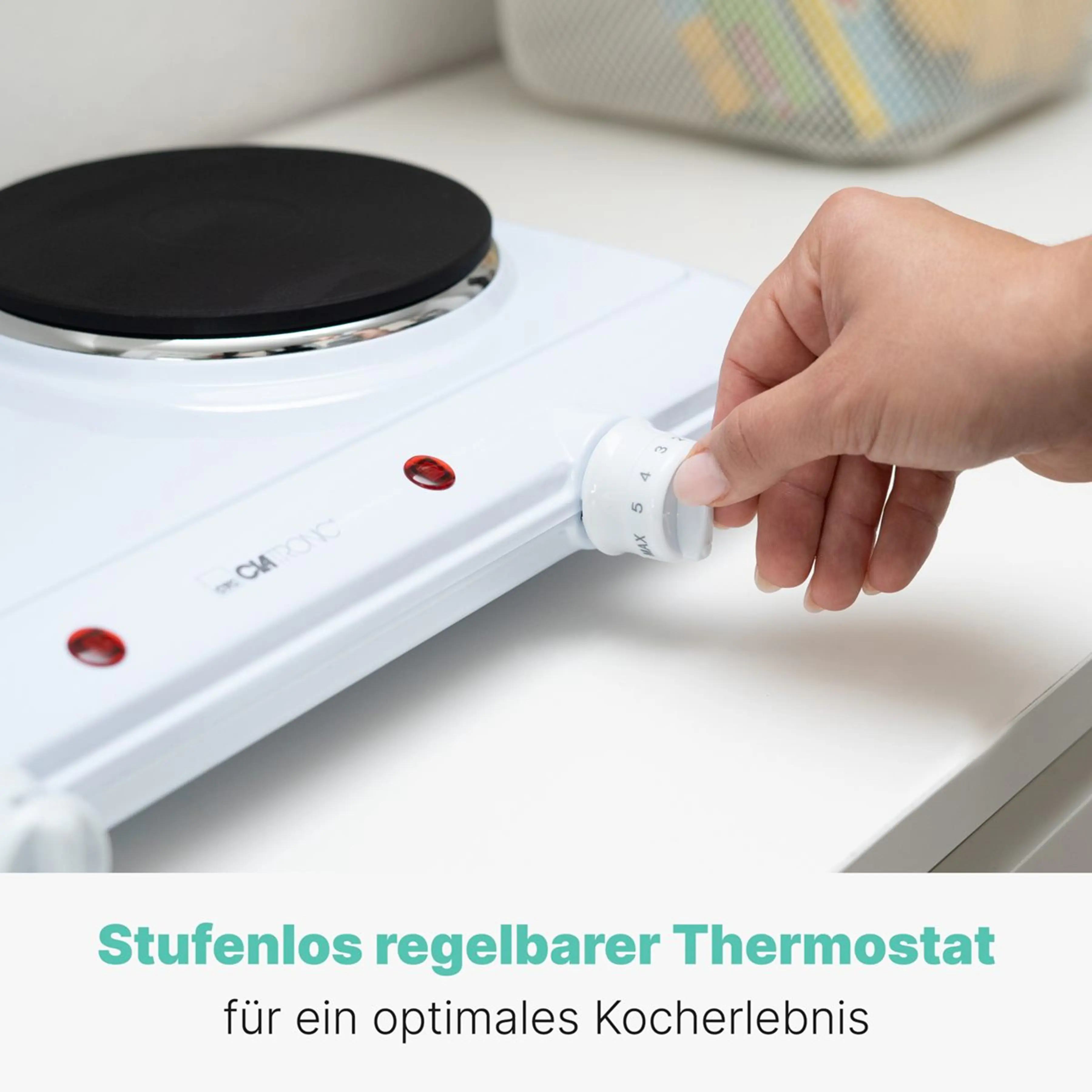 Clatronic Doppelkochplatte DKP 3583 weiß 2500 Watt
