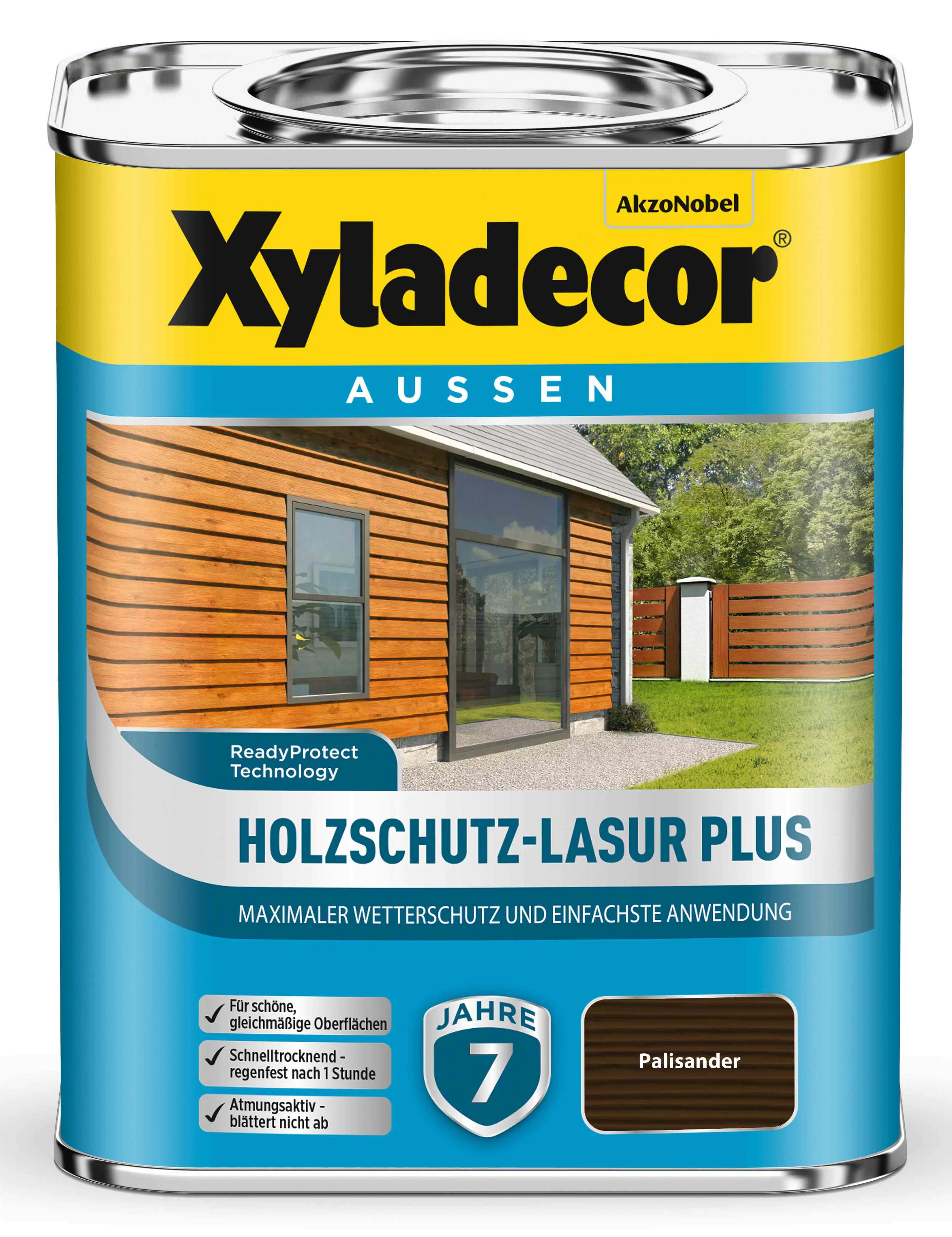 Xyladecor Holzschutz-Lasur 750 ml palisander Plus