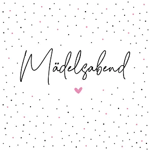 Servietten Mädelsabend weiß 33 x 33 cm 20 Stück