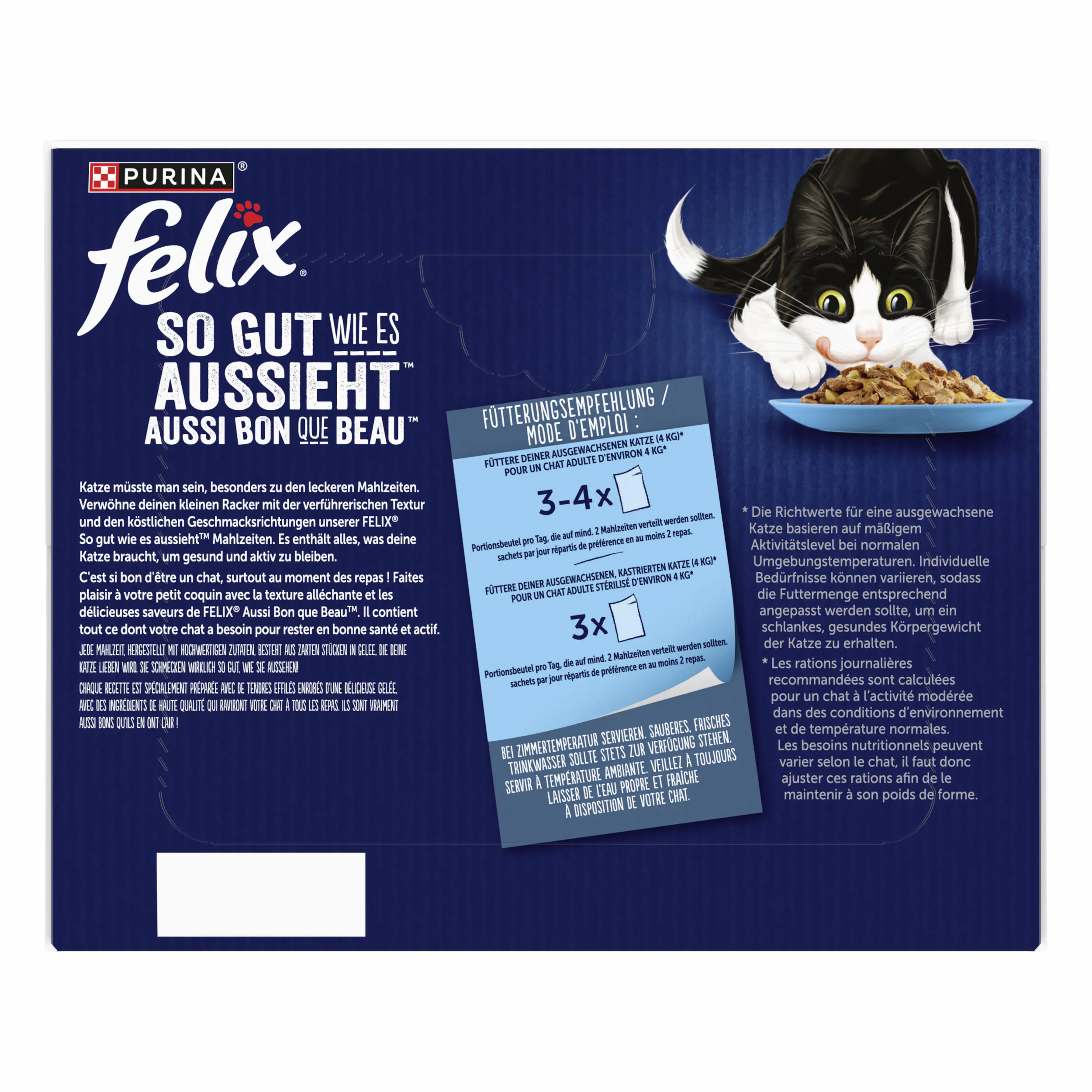 Felix Geschmacksvielfalt aus dem Wasser in Gelee Katzenfutter 24 x 85 g