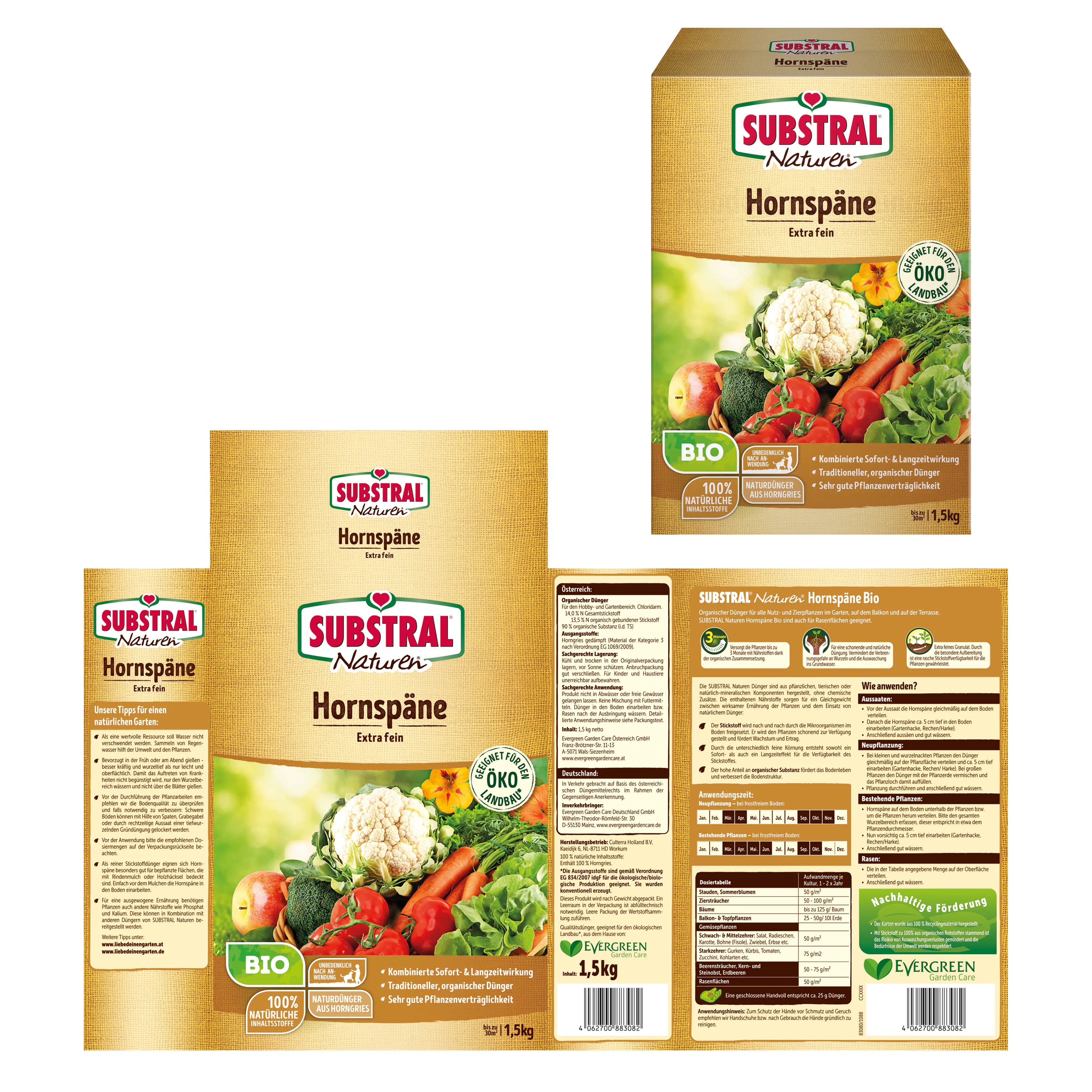 Naturen Bio Hornspäne 1,5 kg
