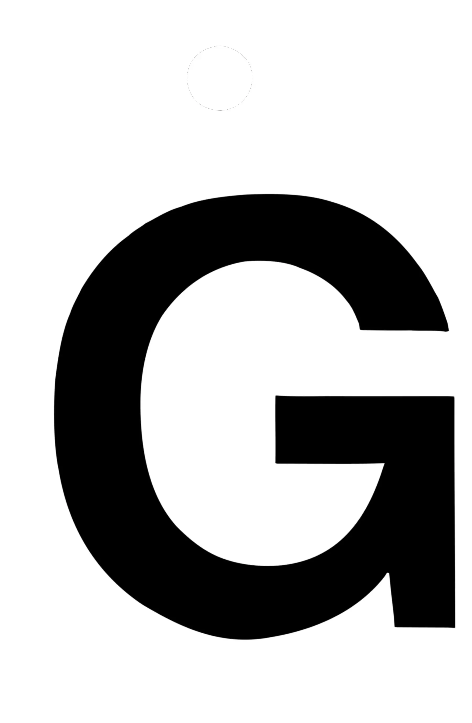 Conmetall Aufkleber Buchstabe G PVC 3,5 x 3,5 cm schwarz