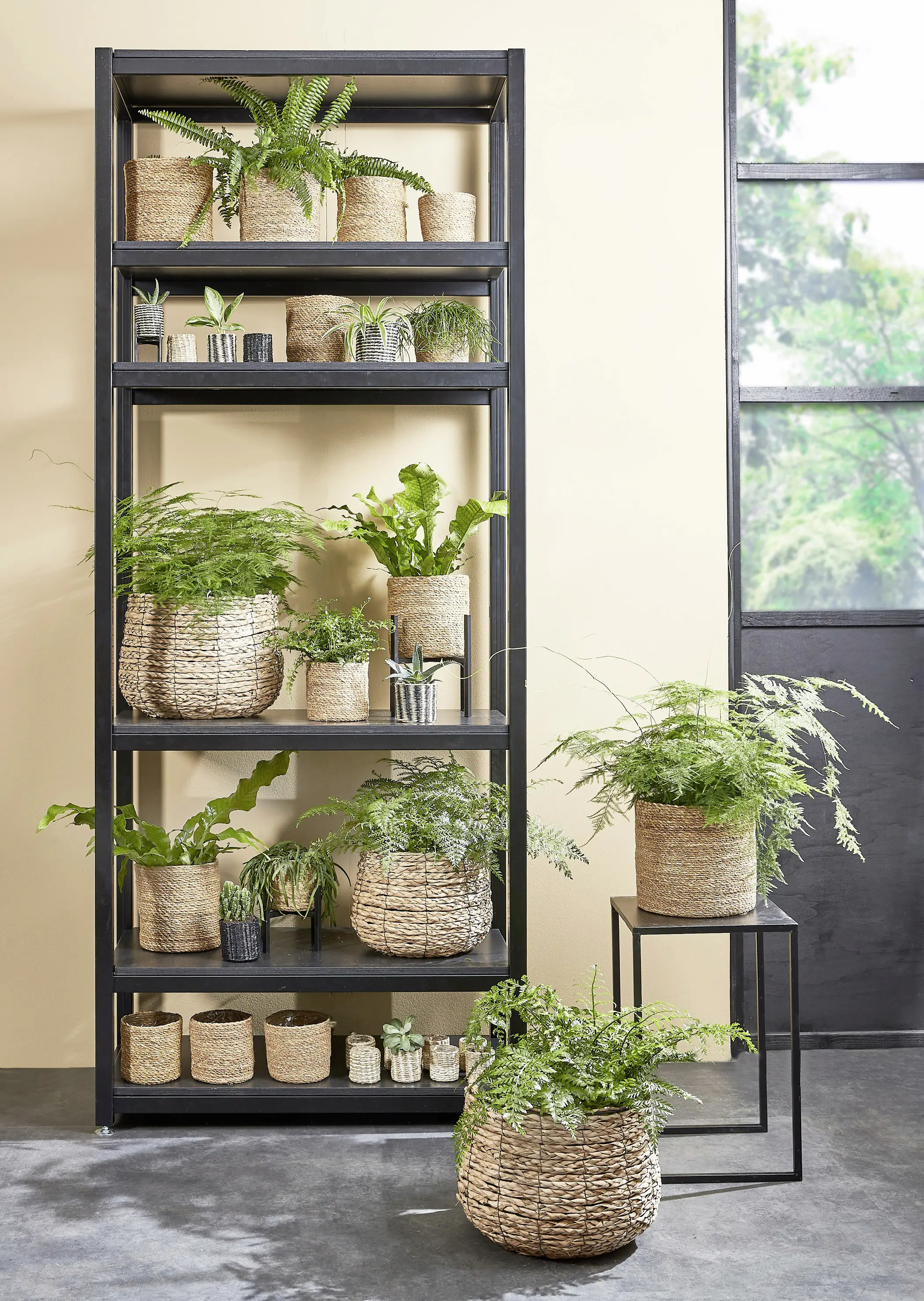 Mica Korb Avalon hellbraun Seegras 26 x 26 cm