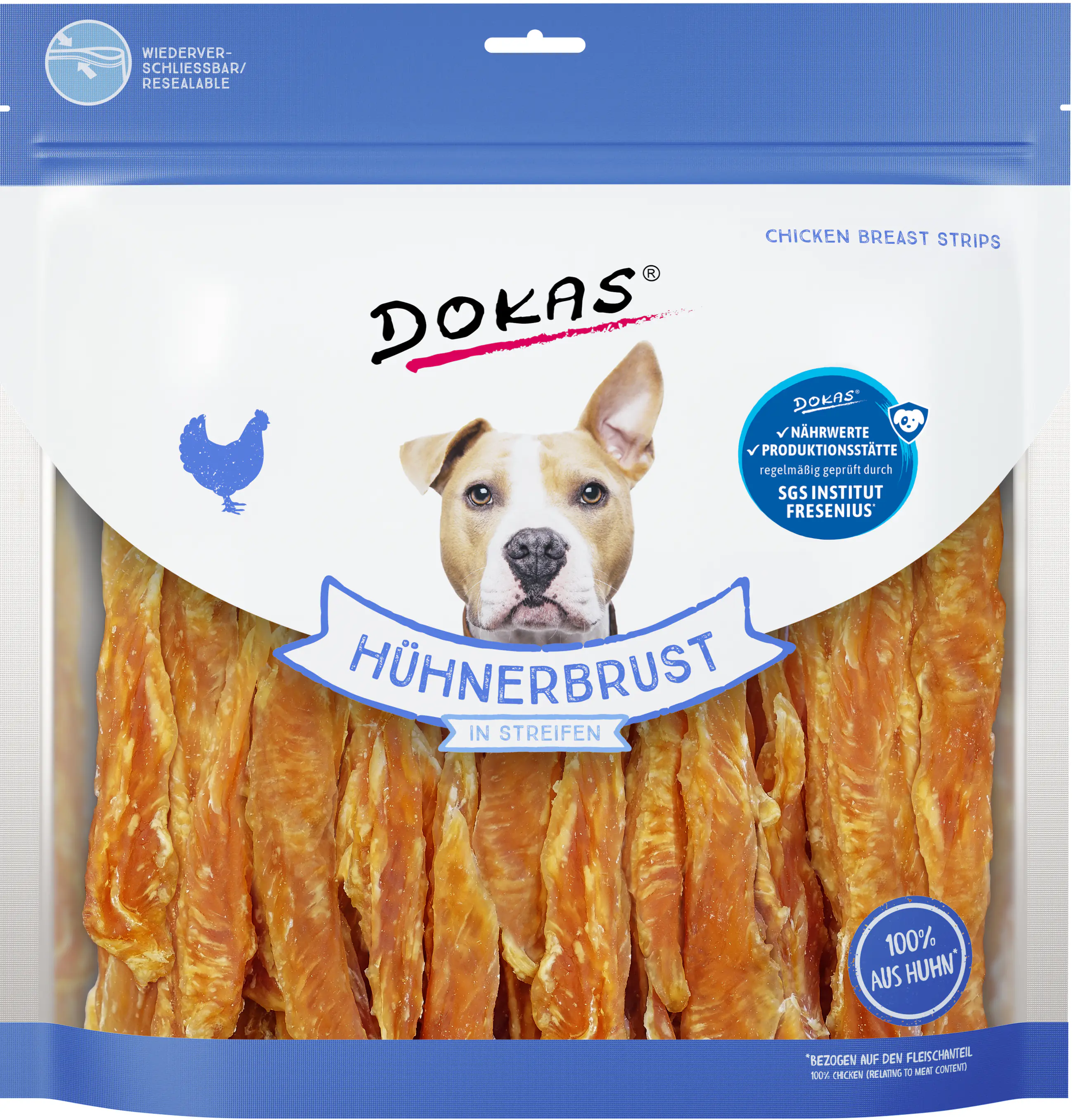 Dokas Hühnerbrust in Streifen 900 g