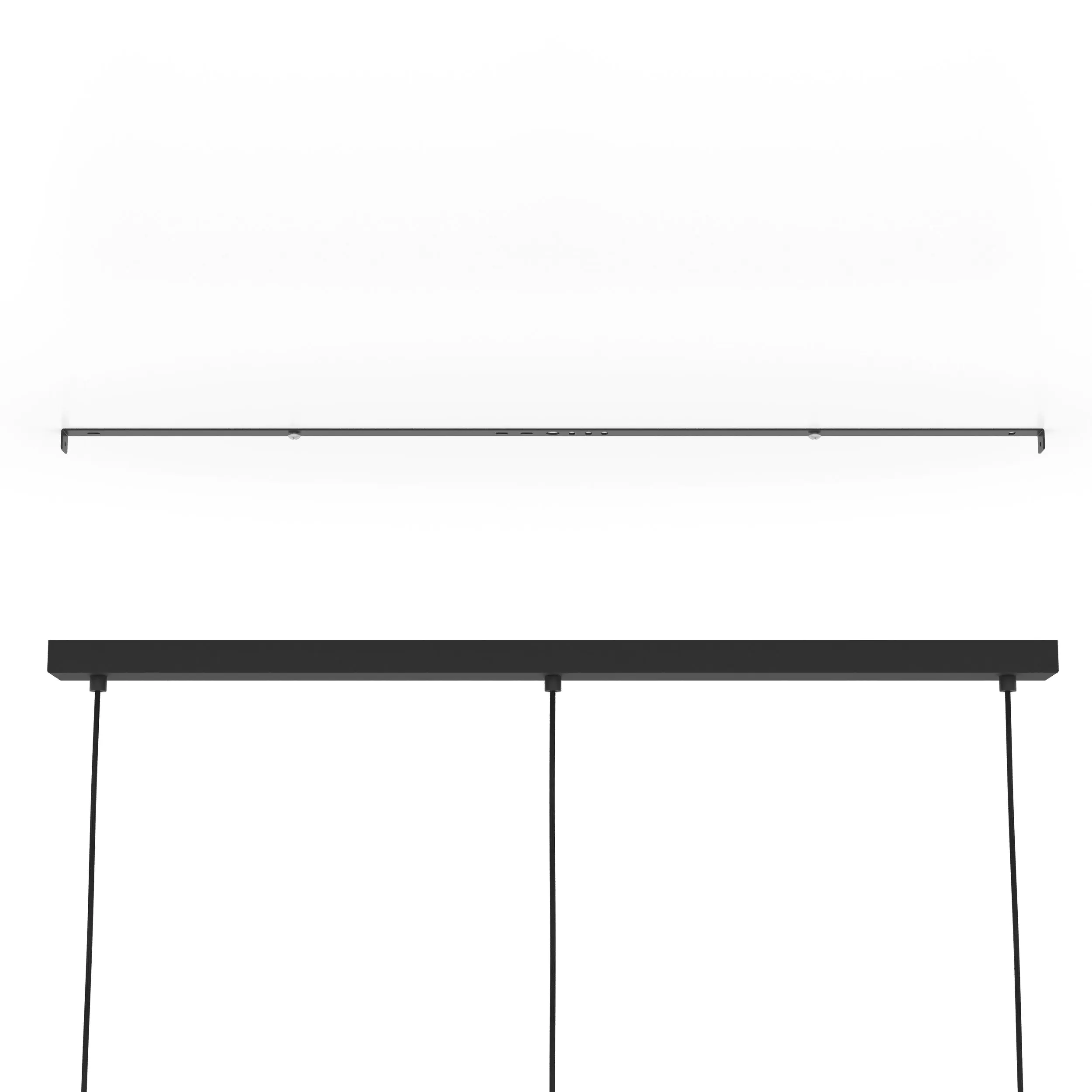 Eglo 3er Pendelleuchte Venezuela schwarz-gold 93,5 x 23,5 cm E27 40 W