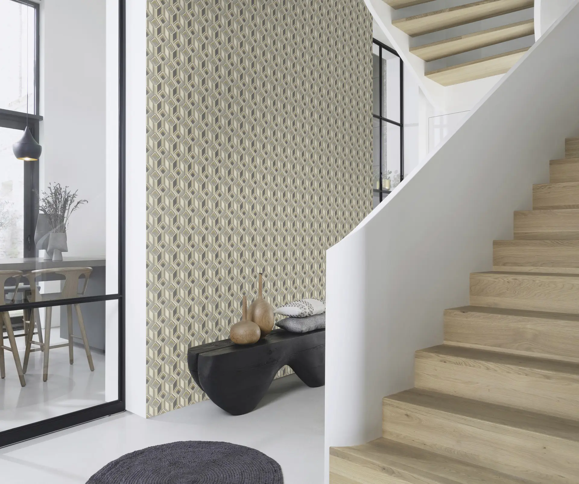 Rasch Vliestapete 746532 Blau-Taubenblau Muster & Motive 10,05 m x 0,53 m