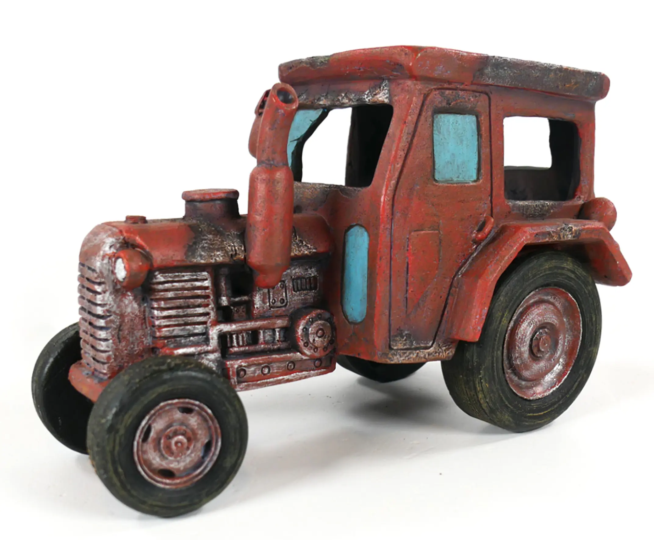 Orbit Aquarien-Deko Traktor braun