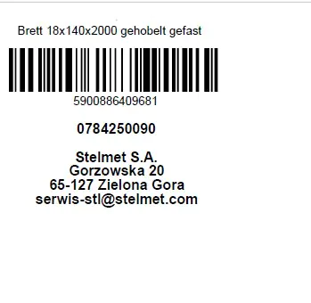 Brett Kiefer kesseldruckimprägniert 200 x 14 x 1,8 cm