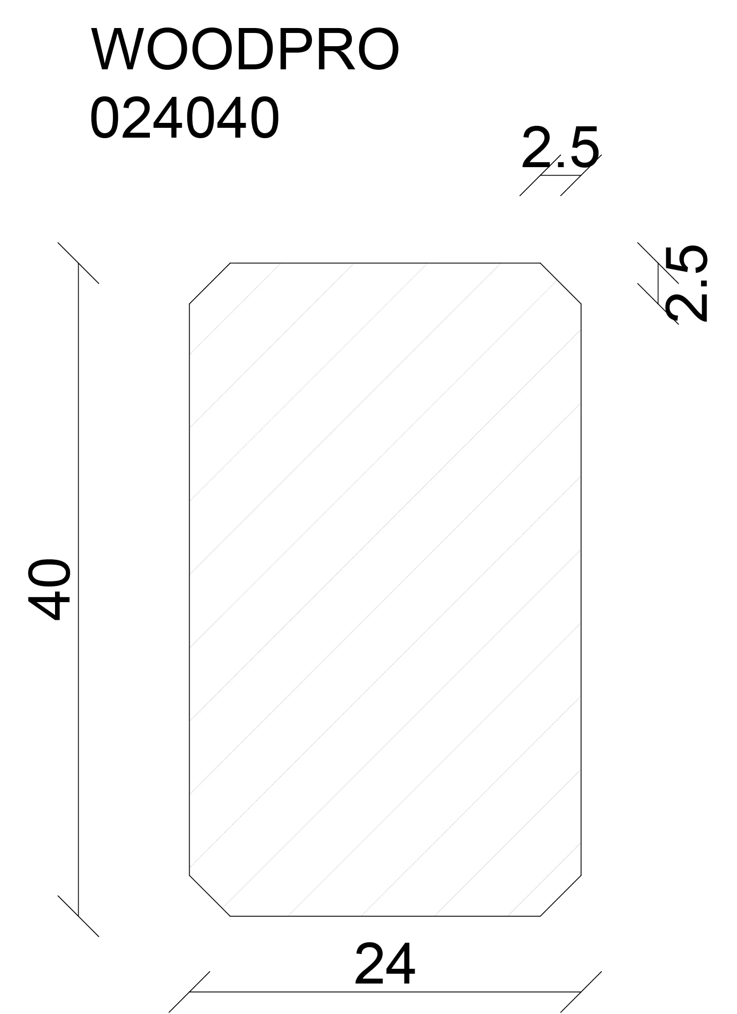 FN Neuhofer Rahmen Wood Pro 240 cm 40 x 24 mm Fichte