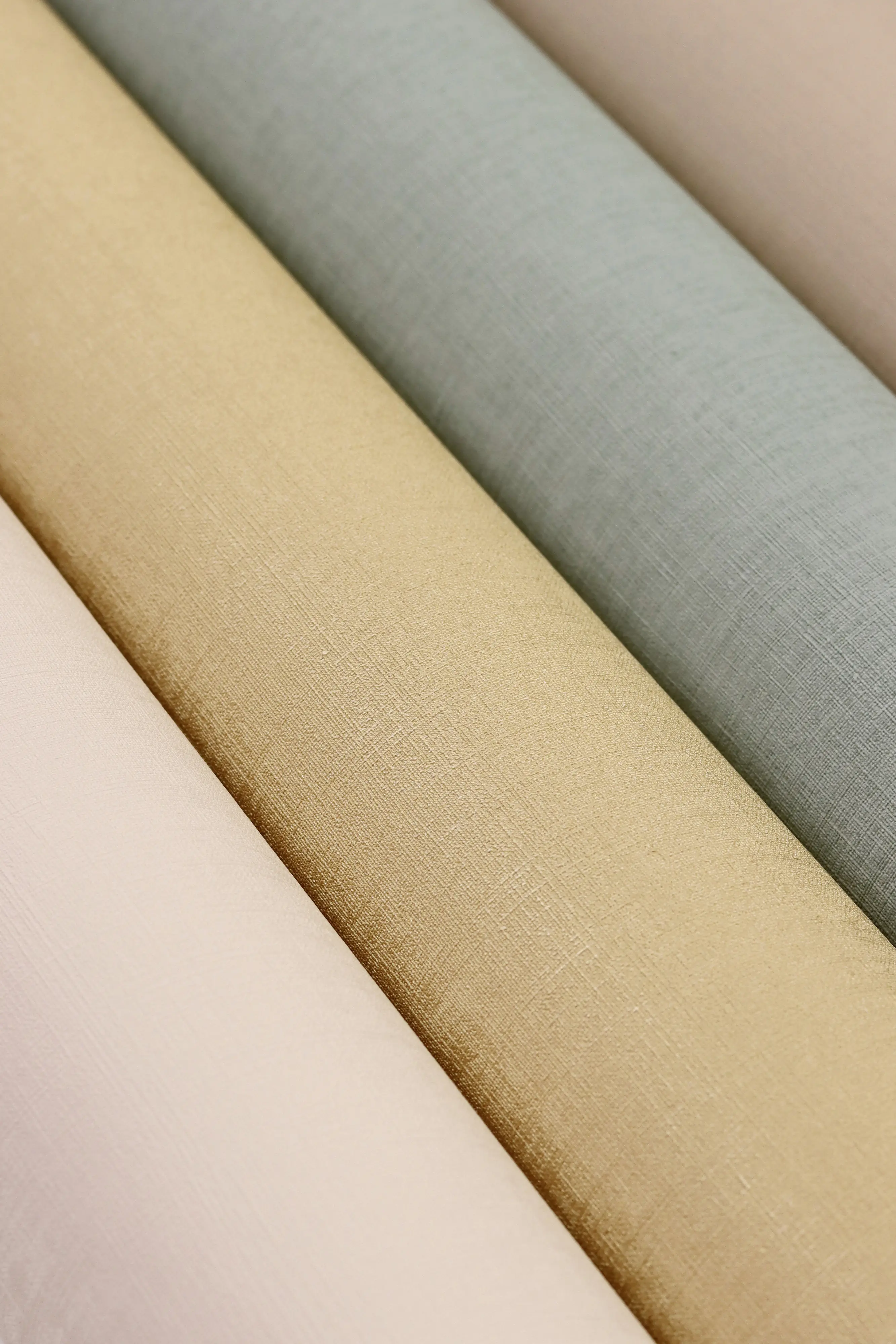 Rasch Vliestapete 690743 Selection, Textilstruktur grün, 10,05 x 0,53 m