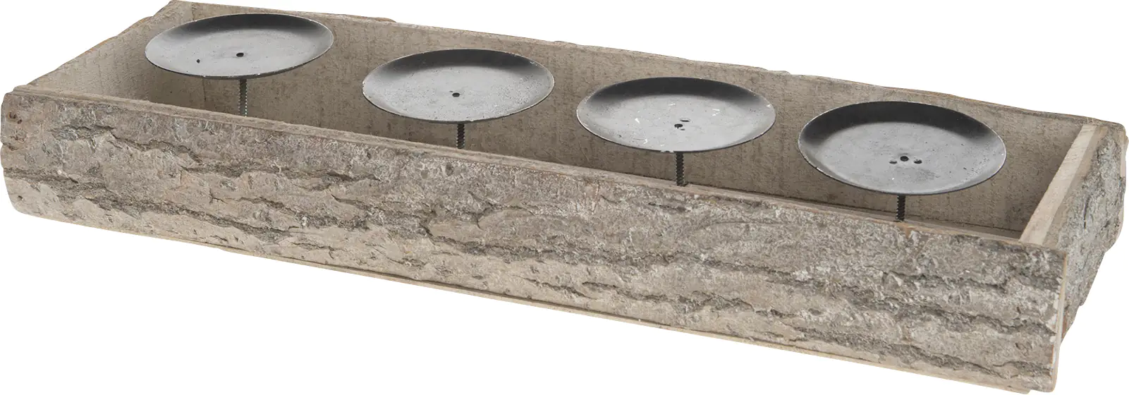 Dijk Kerzenhalter aus Rindenholz 45 x 15 x 6 cm