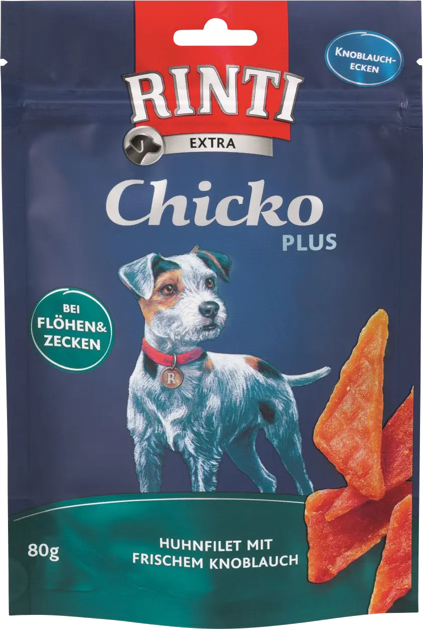 Rinti Chicko Plus Hundesnack 80 g Huhn & Knoblauch