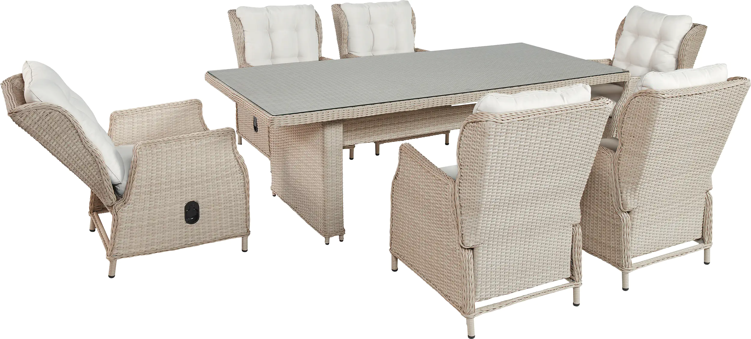 TrendLine Dining Set Bali 7-teilig inkl. Auflagen TrendLine Dining Set Bali 7-teilig inkl. Auflagen