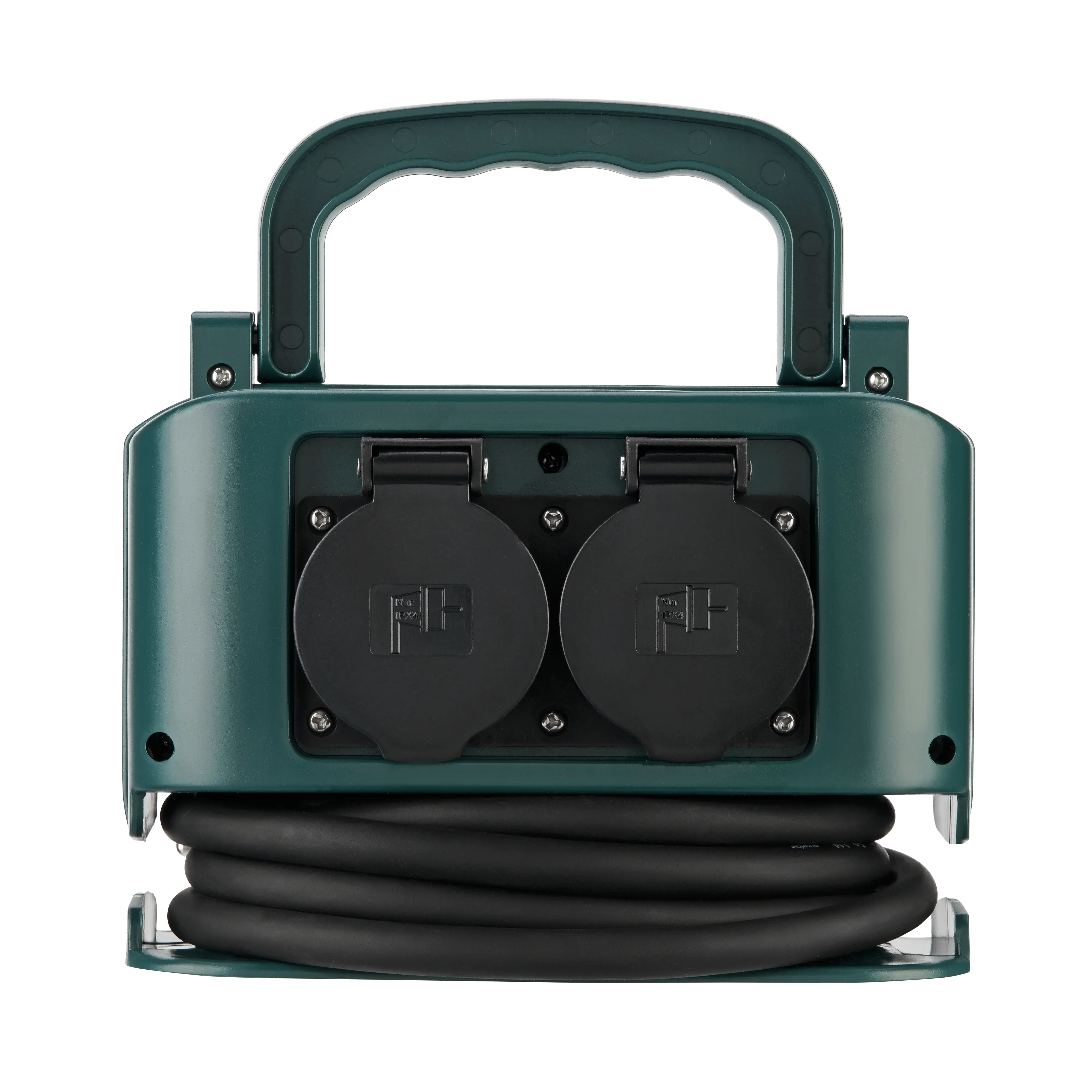 REV Steckdosenverteiler  2m  4-fach, Außen, grün-schwarz REV Steckdosenverteiler  2m  4-fach, Außen, grün-schwarz