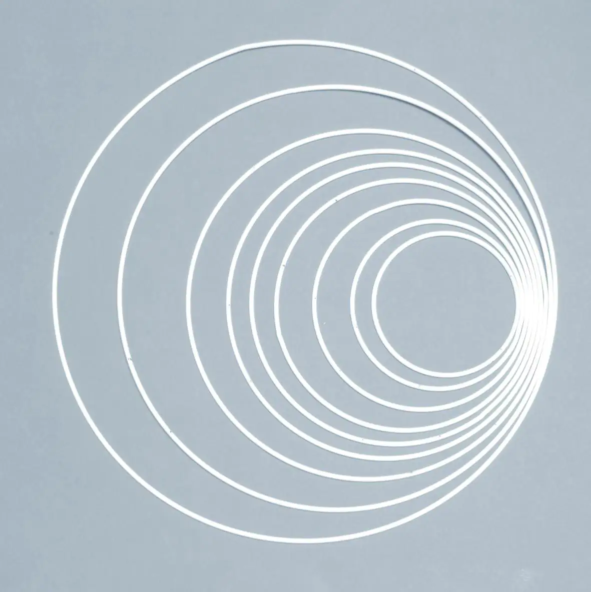 Glorex Metallring weiß, 22 cm