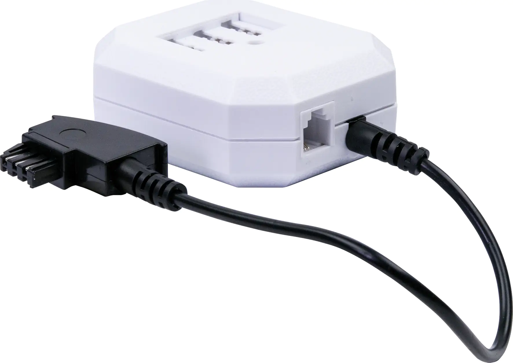 Schwaiger Telefon Anschlussverteiler TDA1230 532 4-fach weiß, 1 Stück, 2x TAE (F) / 1x TAE (N) / 1x