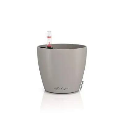 Lechuza Übertopf Kunststoff Classico Color 12 Komplettset Ø 13 x 12 cm sandbraun