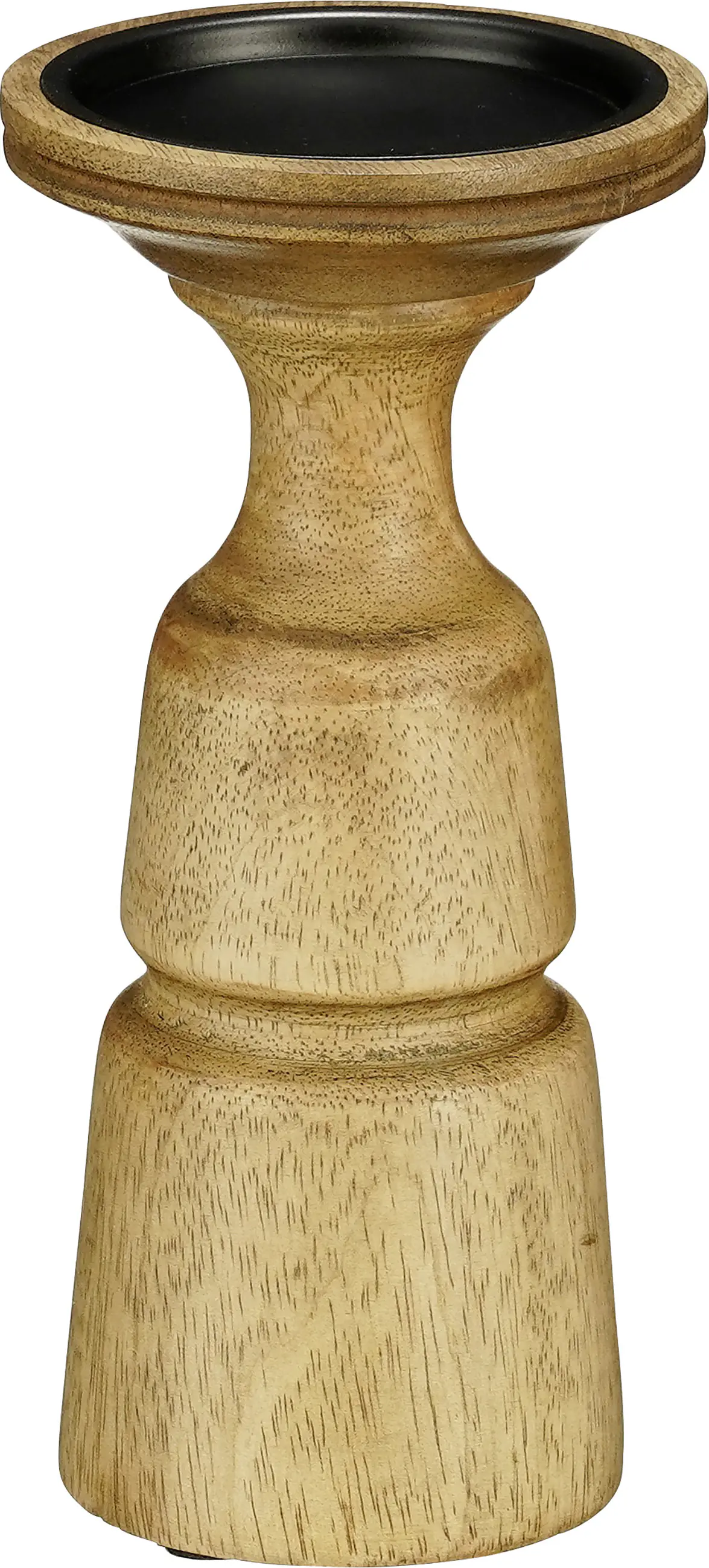 Mica Decorations Kerzenständer Nino mango wood 10 x 21 cm dunkel braun