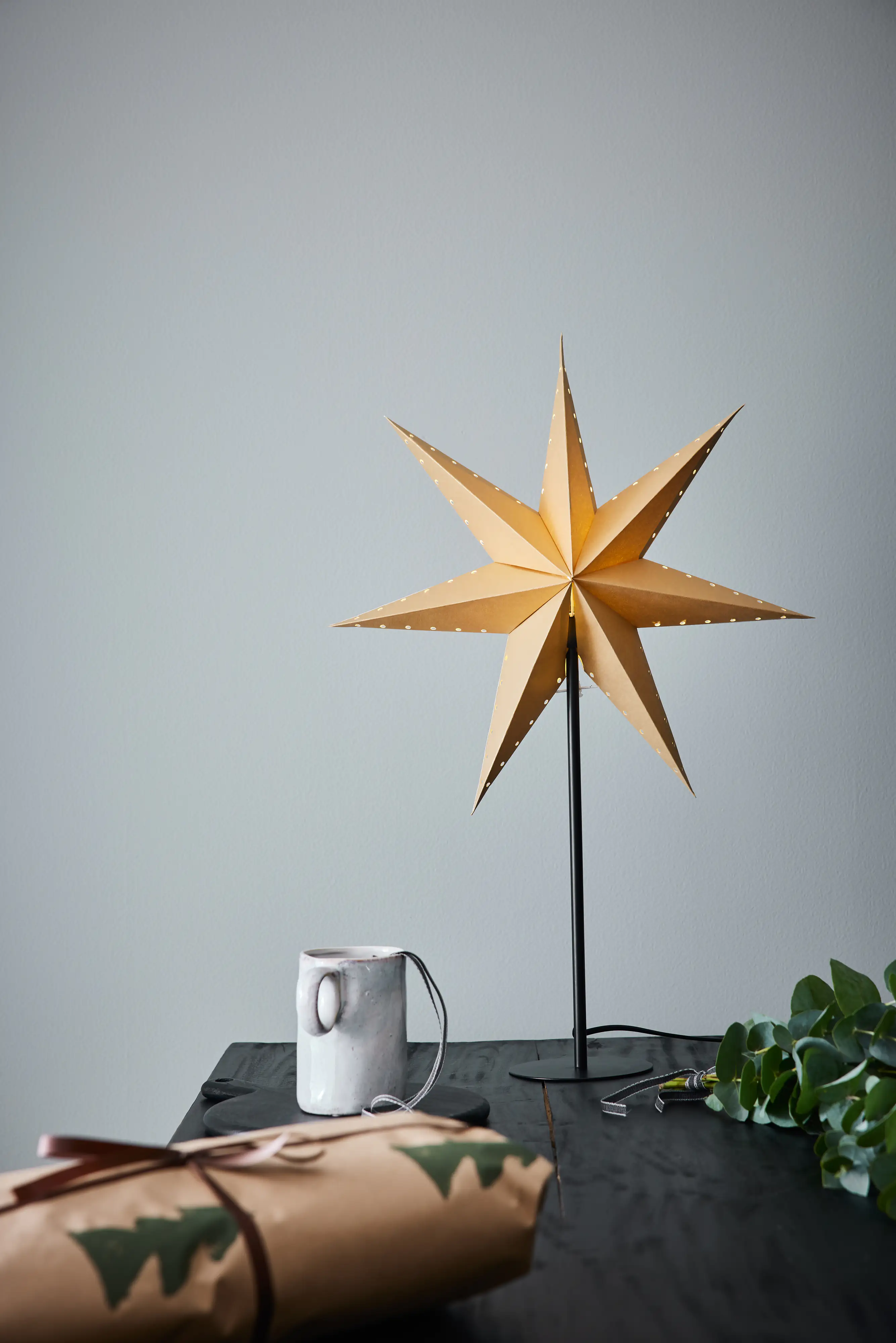 Markslöjd LIVELY Standstern gold/schwarz ø 45 cm