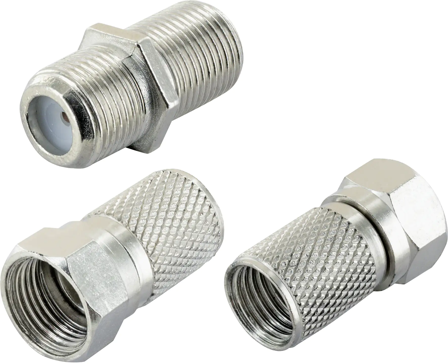 Schwaiger F-Stecker 3er Set Ø 8mm 2x F-Stecker, 1x F-Verbinder