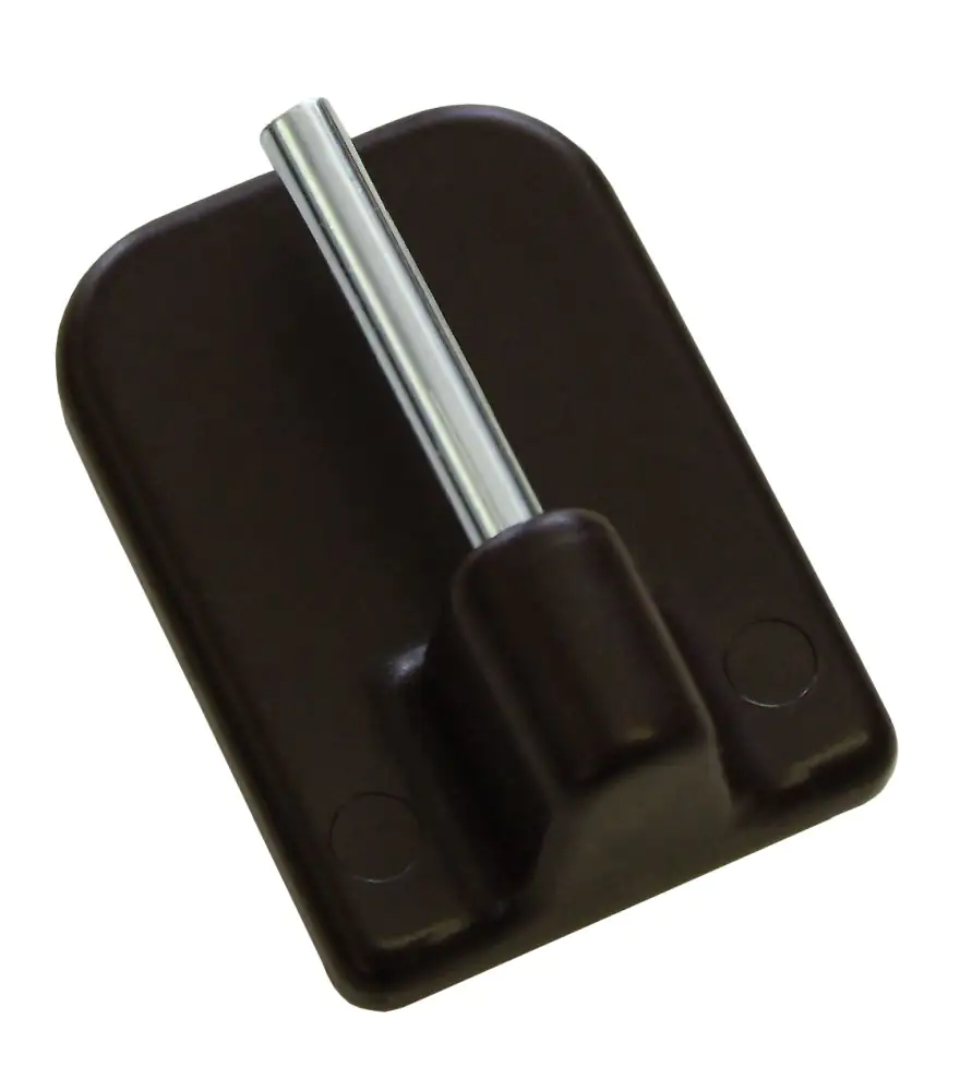 Gardinia Klebehaken braun, 4 Stück