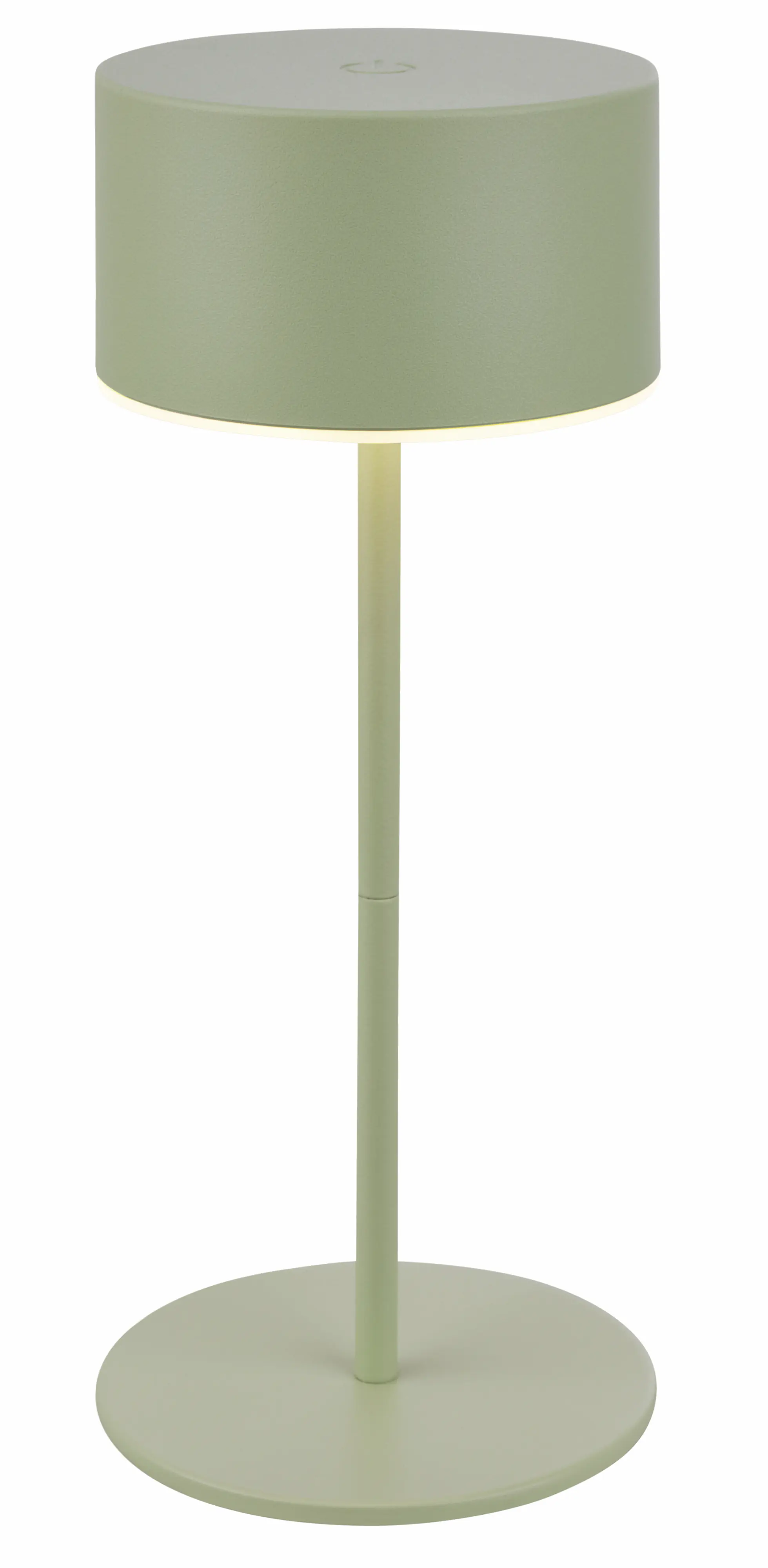 Briloner LED Akku-Tischleuchte Kira Ø 8 x 19 cm warmweiß salbeigrün dimmbar 