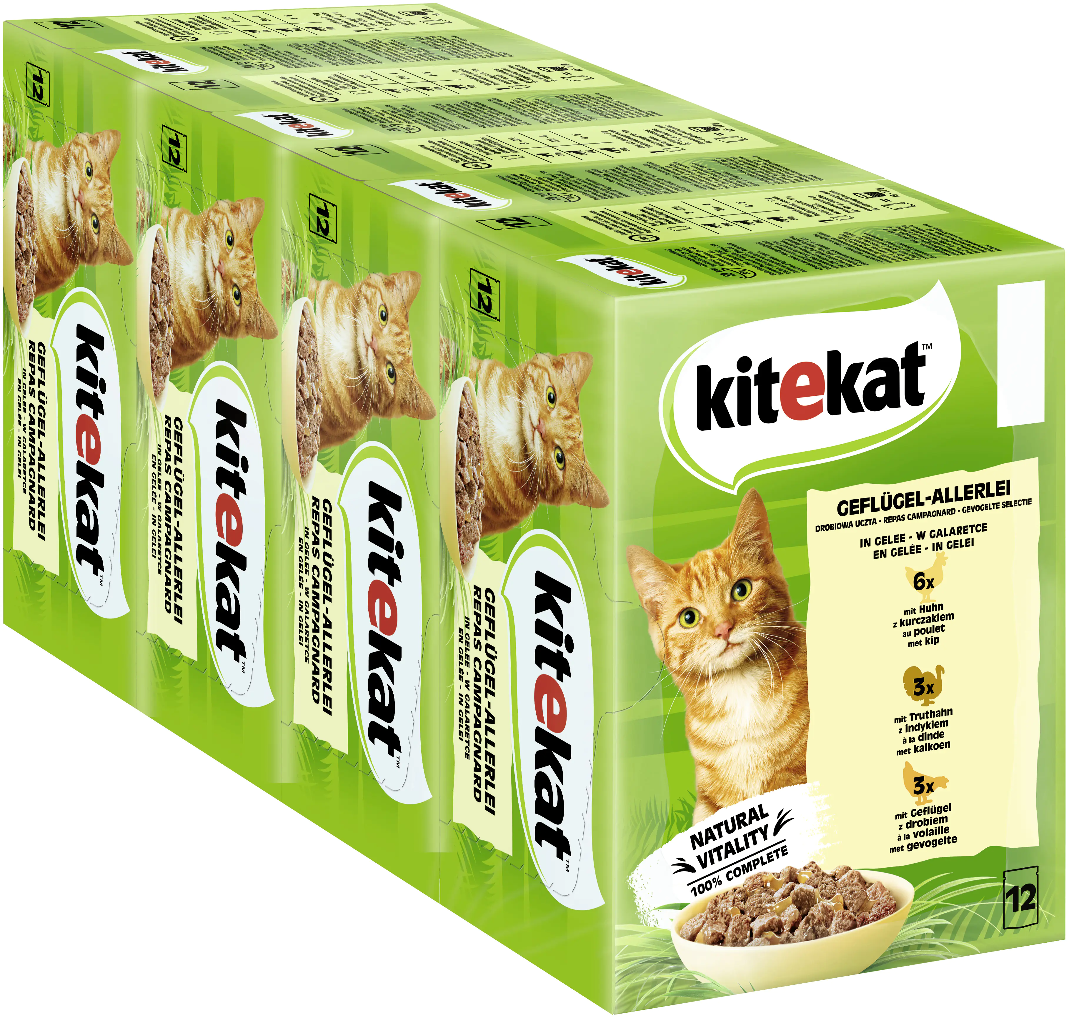 Kitekat Geflügelallerlei in Gelee Multipack 12x85 g Kitekat Geflügelallerlei in Gelee Multipack 12x85 g