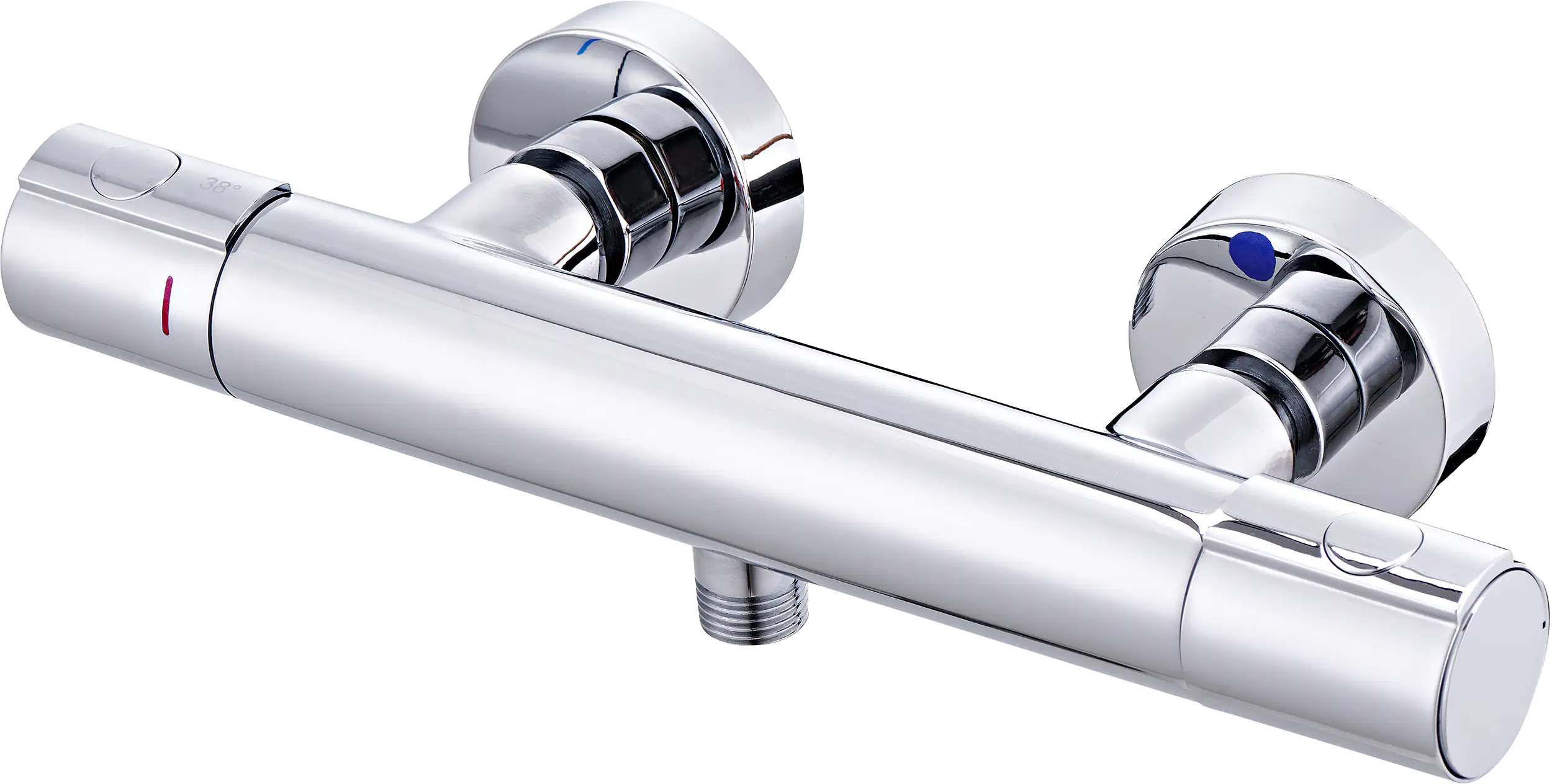 Primaster Thermostatarmatur Kiew verchromt mit Verbrennungsschutz