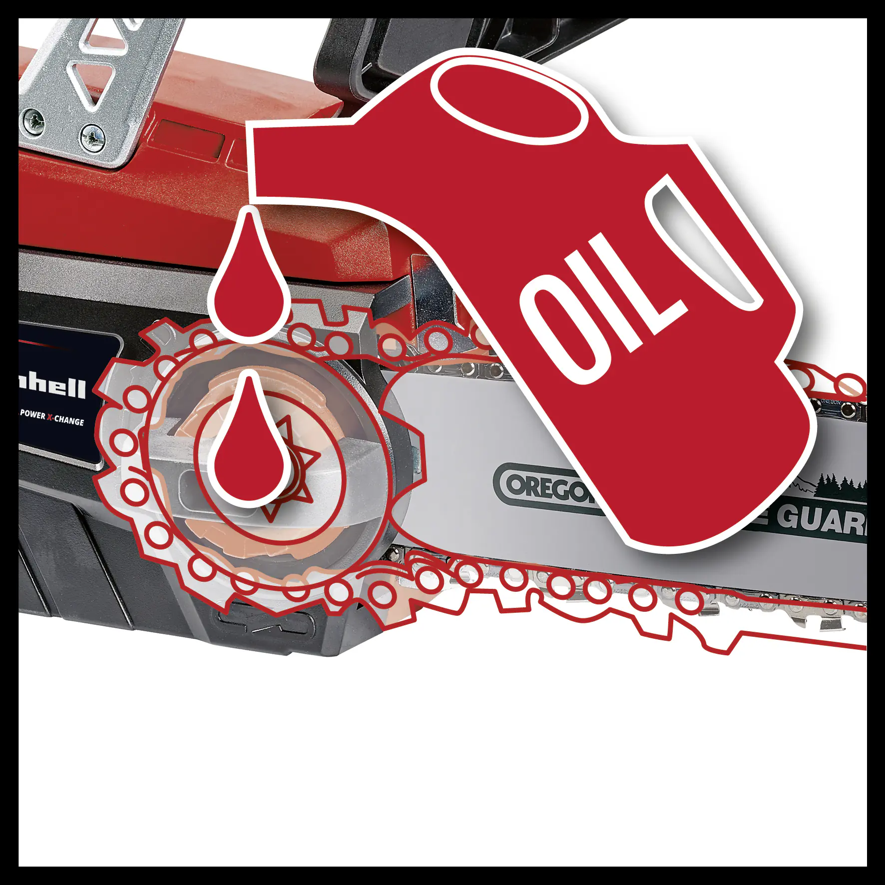 Einhell Akku Kettensäge GE-LC 18/25 Li 3 Ah Set 25 cm Schwertlänge