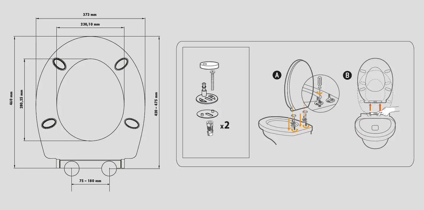 Primaster WC-Sitz mit Absenkautomatik Zen weiß Primaster WC-Sitz mit Absenkautomatik Zen weiß